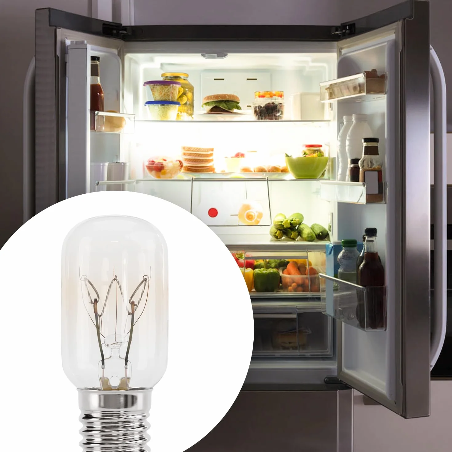 Lampa do lodówki 15 W E14 ciepła biel T22 90 lumenów 2700 K
