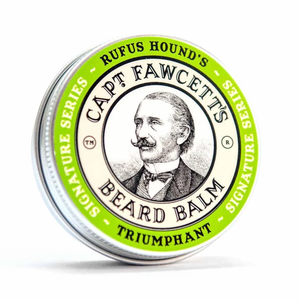 CAPTAIN FAWCETT Balsam do brody Triumphant 60ml | Balsam do pielęgnacji brody dogłębnie nawilża i odżywia brodę | Mocny chwyt | Beard Balm | Wyjątkowy wiosenny zapach |