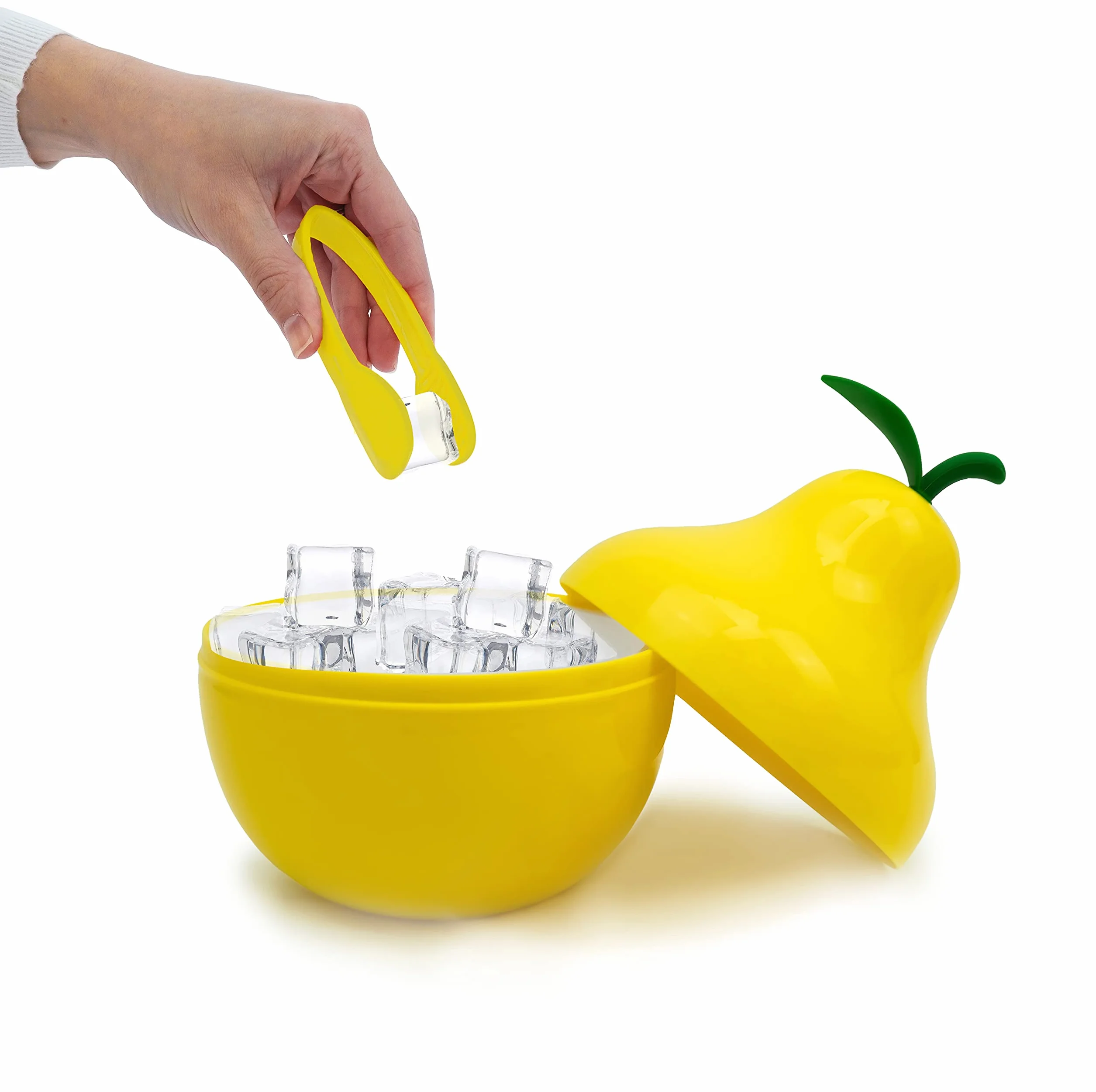 CÉCOA Pojemnik na lód – wiadro na kostki lodu – żółty, 700 ml, Polipropylen (PP), Fits standard 12 oz cans/bottles