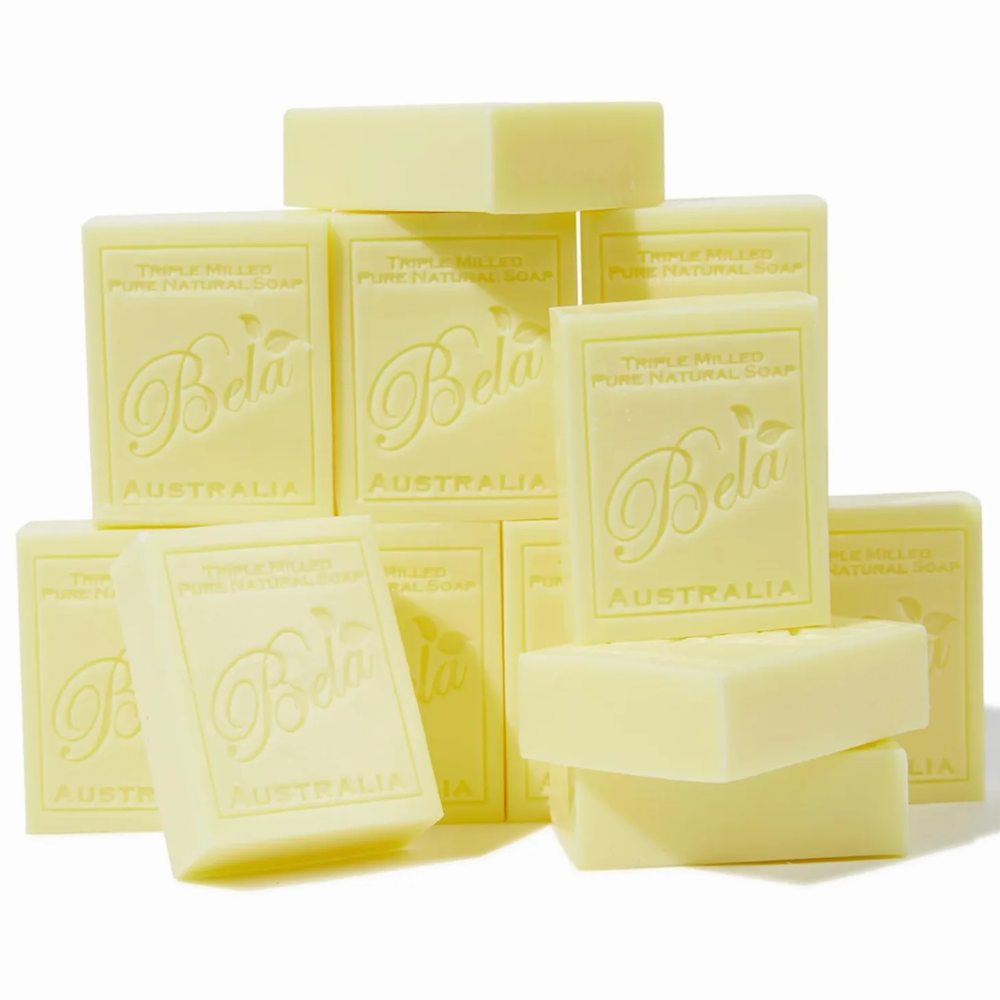 Bela Bath & Beauty, wiciokrzew, potrójne francuskie mielone nawilżające mydło w kostkach, bez ostrych składników, 93 g każdy - 12 szt