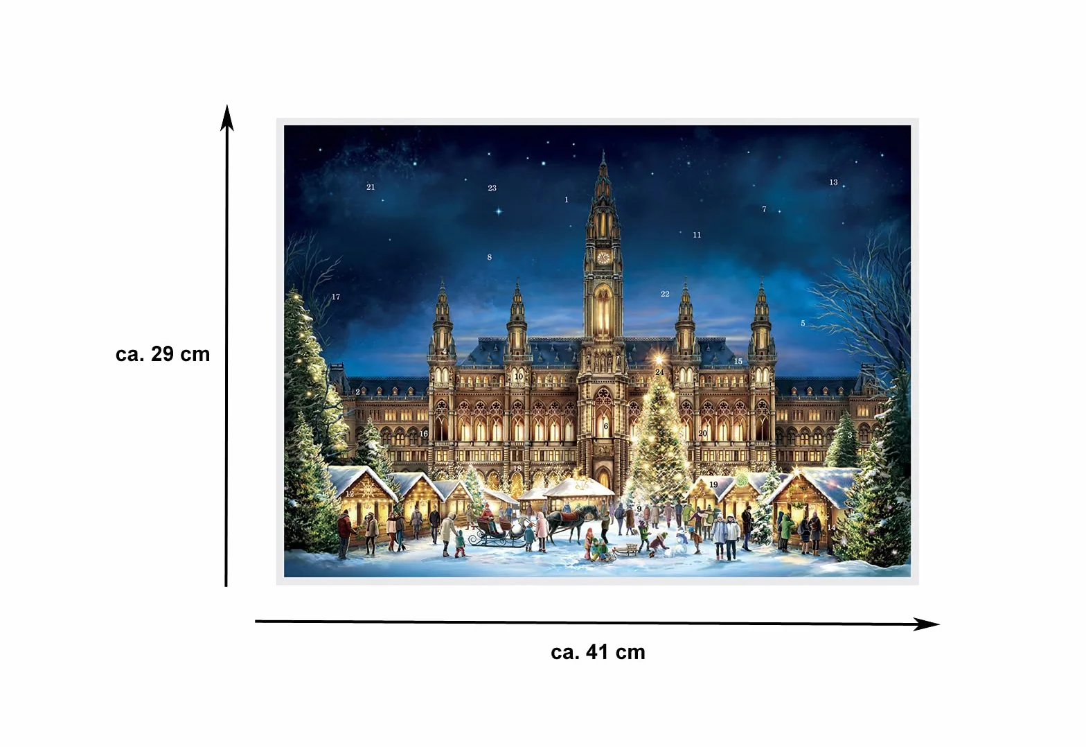 Adventskalender Rathaus Wien Papier-Adventskalender