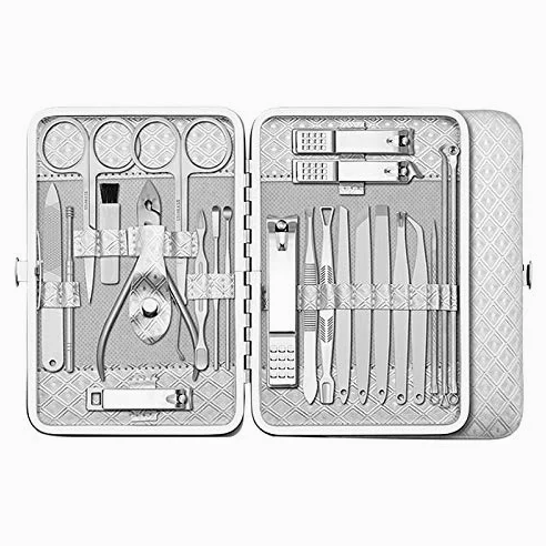 Zestaw obcinaczy do paznokci 23 sztuki/zestaw Zestaw do manicure i pedicure Zestaw obcinaczy do paznokci Przycinanie brwi Usuwanie trądziku Igła Narzędzie do Manicure Narzędzia do pedicure dla stóp (