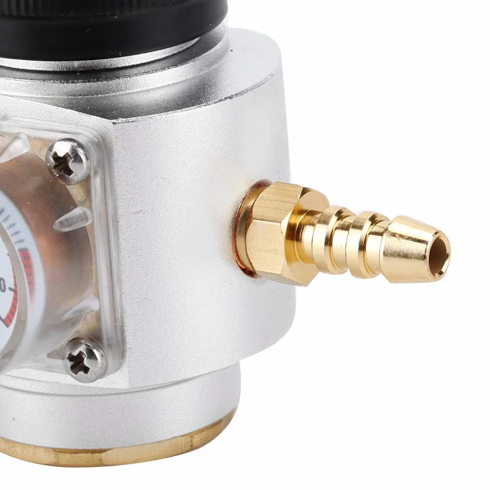 Regulator gazu CO2 Mini T21 4 wskaźnik ciśnienia 0-90 PSI