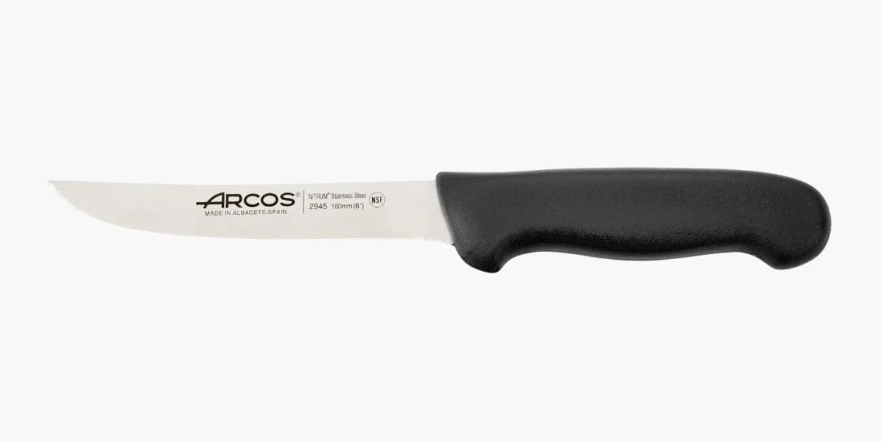 Arcos 294525 seria 2900 nóż do boningu 160 mm stal nierdzewna 18/8 czarny uchwyt polipropylenowy
