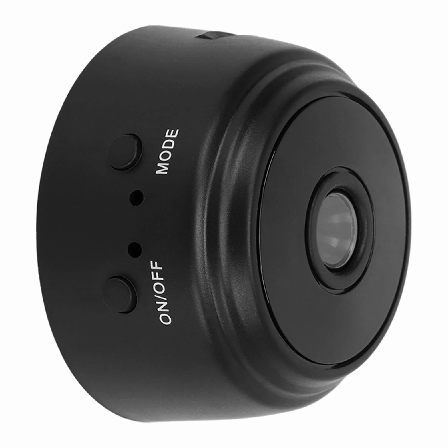 TOPINCN Bezprzewodowa kamera HD, mini bezprzewodowa kamera WiFi z magnetyczną tylną obudową do biura (czarna)