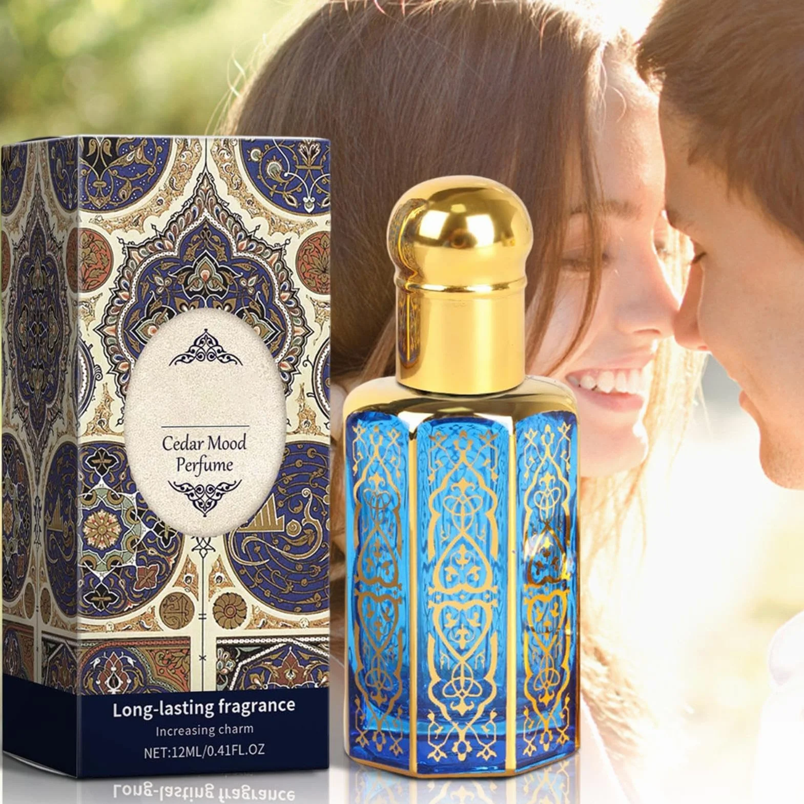 Arabskie perfumy damskie 12 ml, osobisty olejek zapachowy, długotrwały naturalny olejek zapachowy, koncentrat orientalnych esencji, egzotyczny i niepowtarzalny zapach, do codziennego użytku, randek i