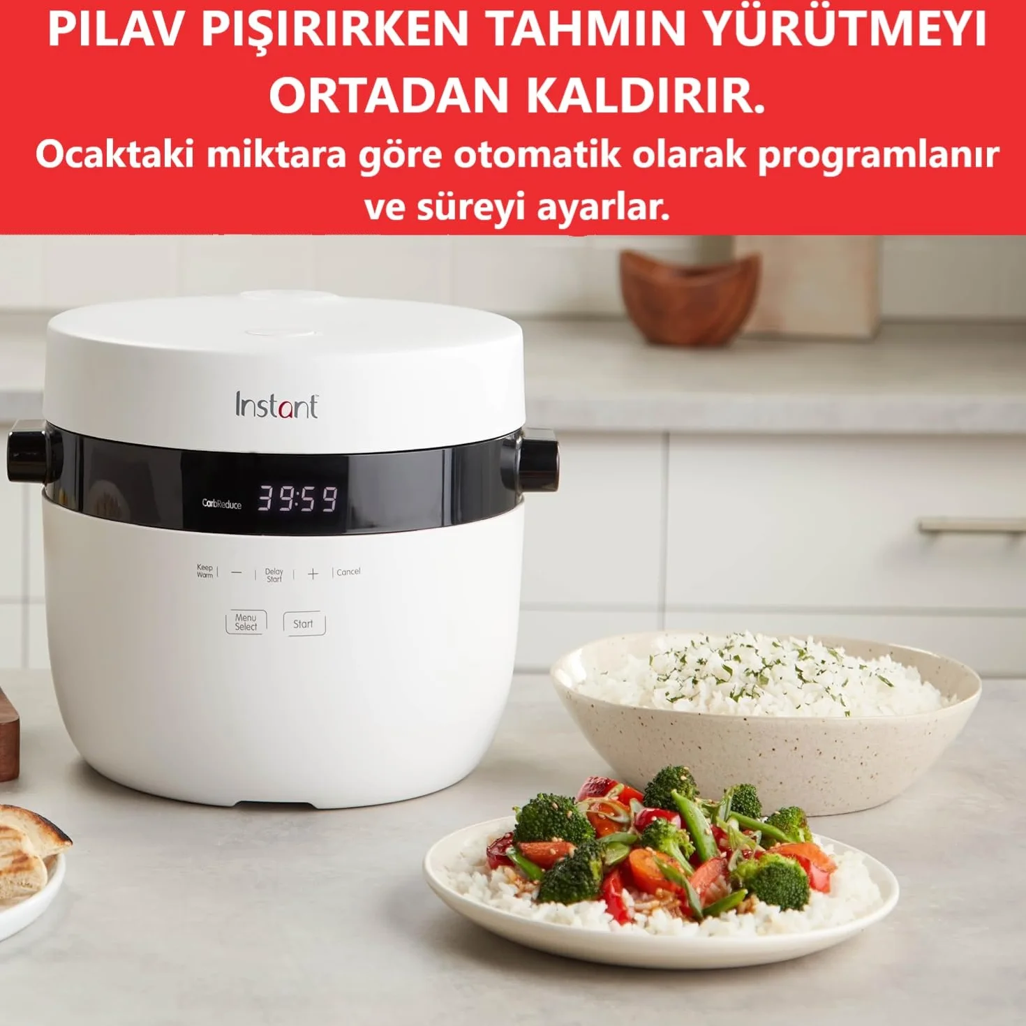 Instant Pot Szybkowar do ryżu i parowar 2,8 l ze stali nierdzewnej nieprzywierający