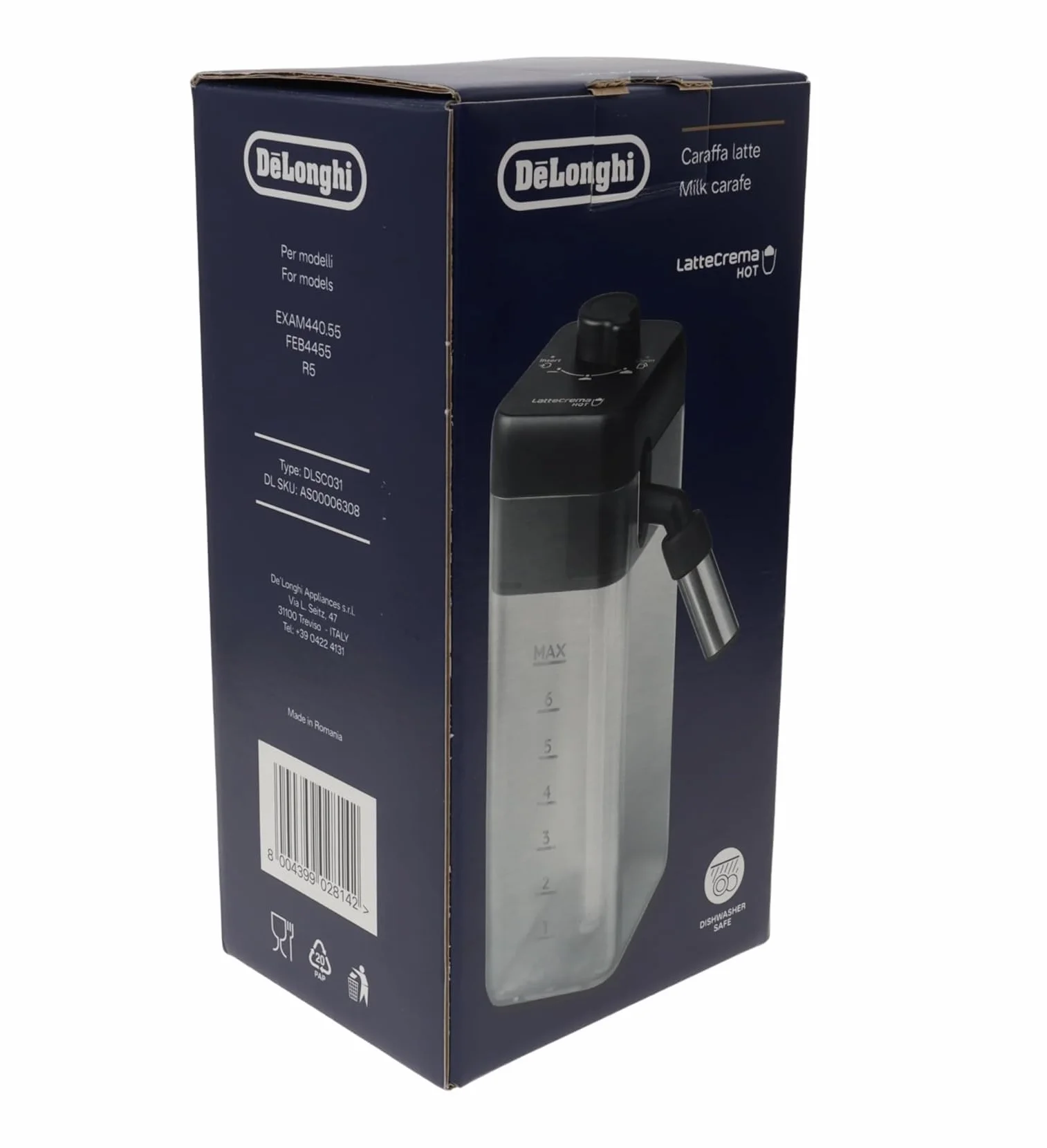 De'Longhi DLSC031 stopniowany dzbanek na mleko do LatteCrema