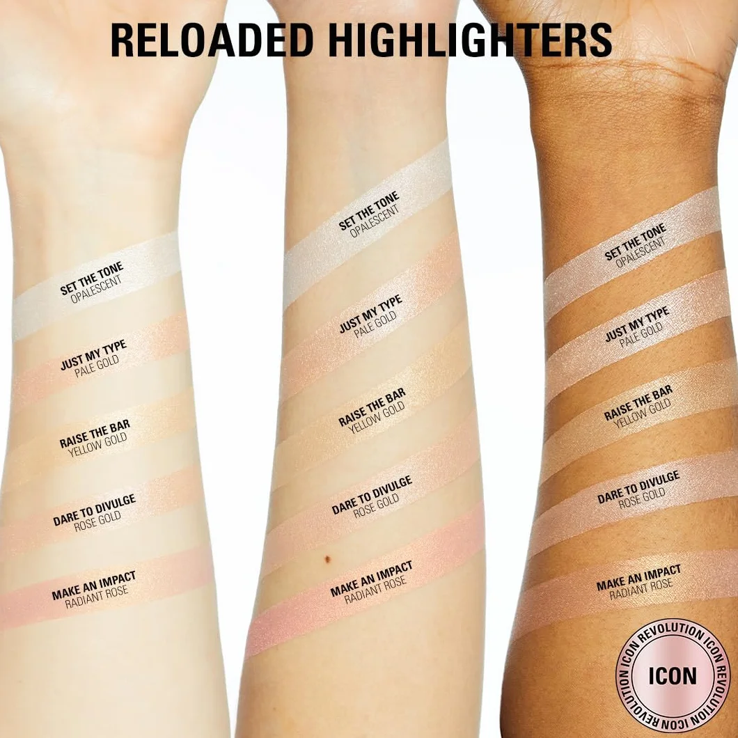 Makeup Revolution London 21370 Rozświetlacz do Twarzy, Set The Tone, 6.5 g