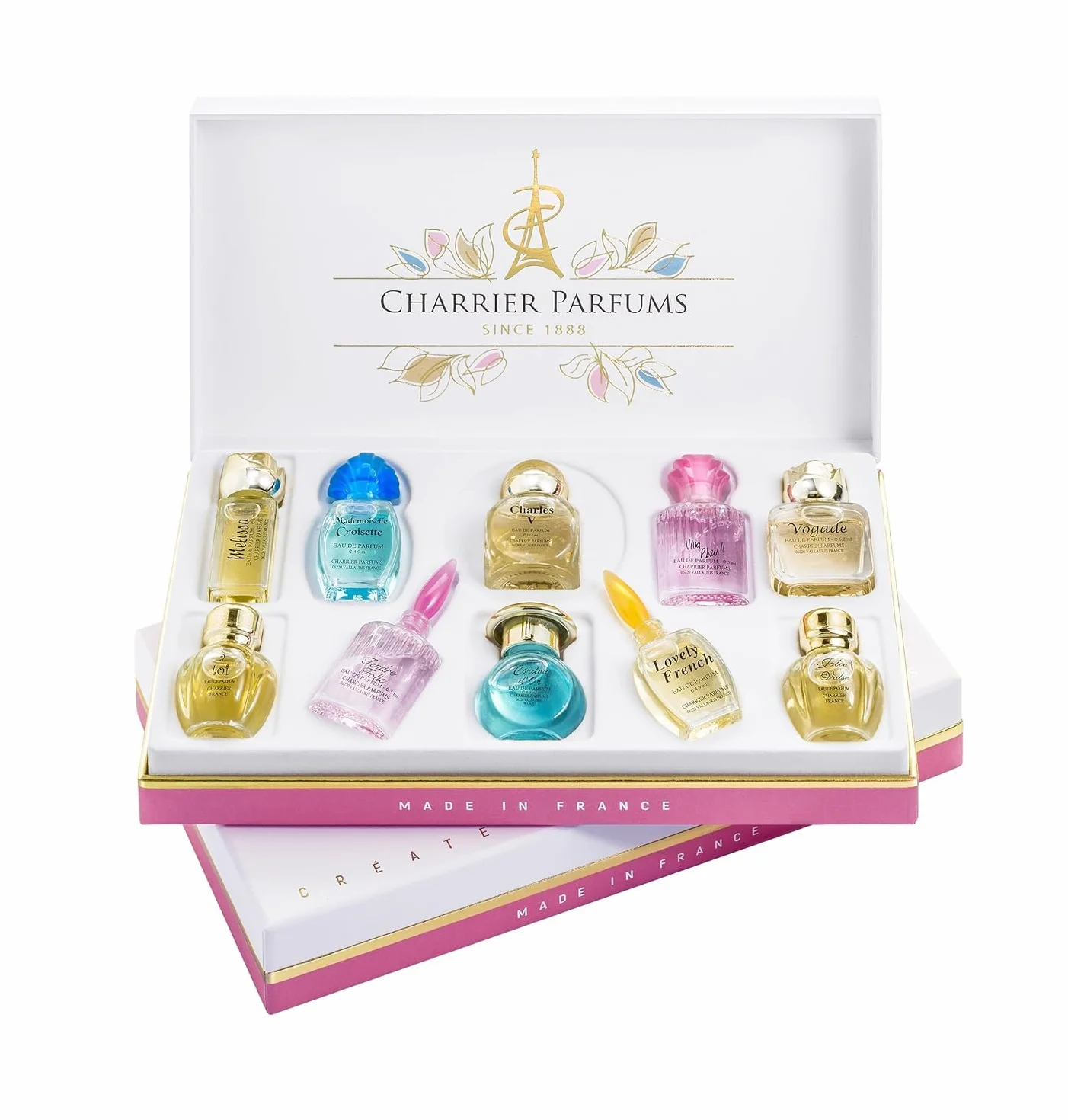 Charrier Perfums kolekcja 10 miniaturowych wod perfumowych łącznie 58,8 ml