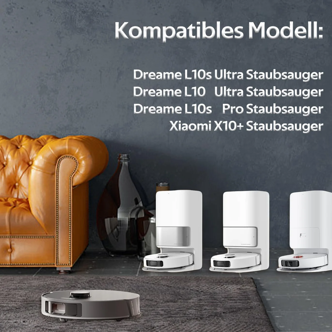 ANBOO 8 sztuk podkładek z mikrofibry do Dreame L10s Ultra L10 Ultra L20 Ultra L10s Pro Ultra Heat X40 Ultra Complete Xiaomi X10+ X20+