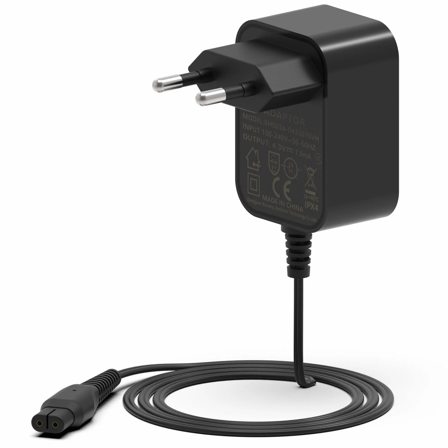 4.3V Philips OneBlade QP2520 Charging Cable for QP2520/90, QP2520/70, QP2620 MG3730 MG3720 MG5720 MG5730 BT3208 Shaver - Replacement Charger A00390 1.7m