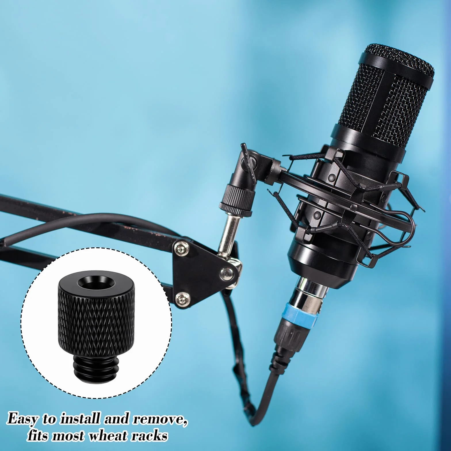 Yuanchu Adapter do statywu, 1/4 na 3/8 cala, adapter gwintowany z metalu, adapter, statyw podwójna śruba, kompatybilny ze statywem do aparatu, statywem mikrofonowym, statywem lampowym