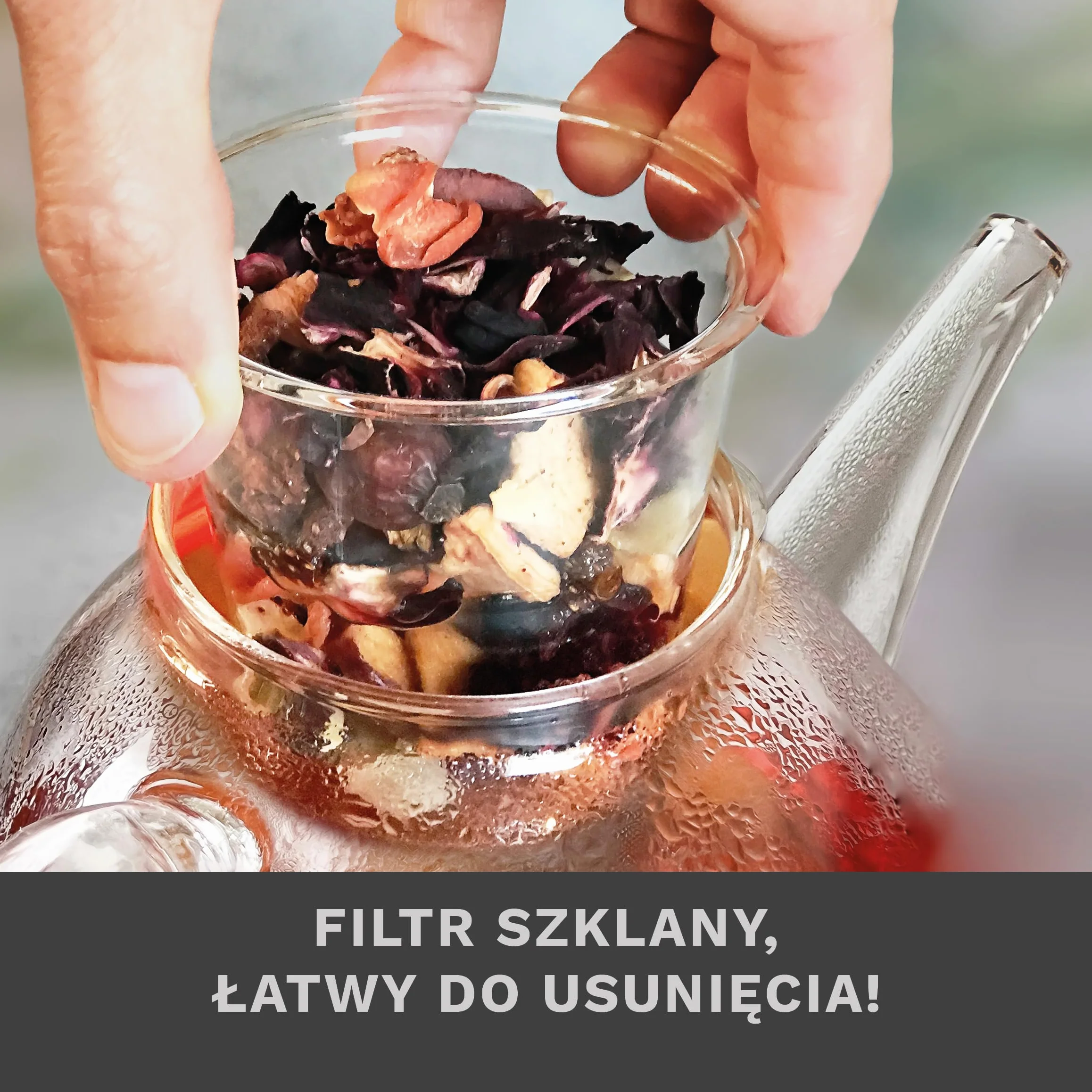 Creano Szklany czajniczek 0,8 l, szkło borokrzemowe, 3-4 kubki, pudełko prezentowe