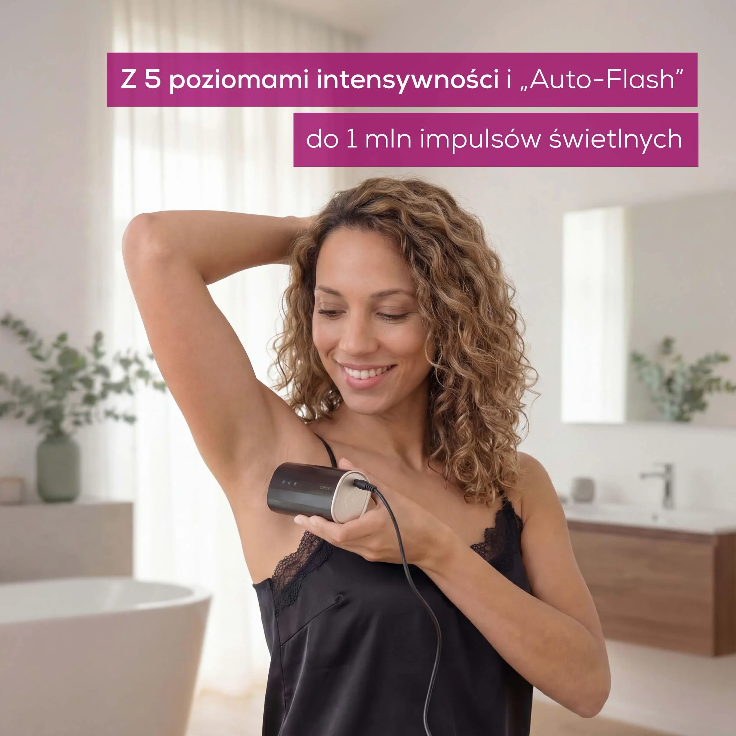 Beurer IPL 7800 COOL PRO urządzenie do depilacji IPL z chłodzeniem, 5 poziomów intensywności, do 1 mln impulsów świetlnych, do ramion, nóg, twarzy, bikini i pach, dla kobiet i mężczyzn