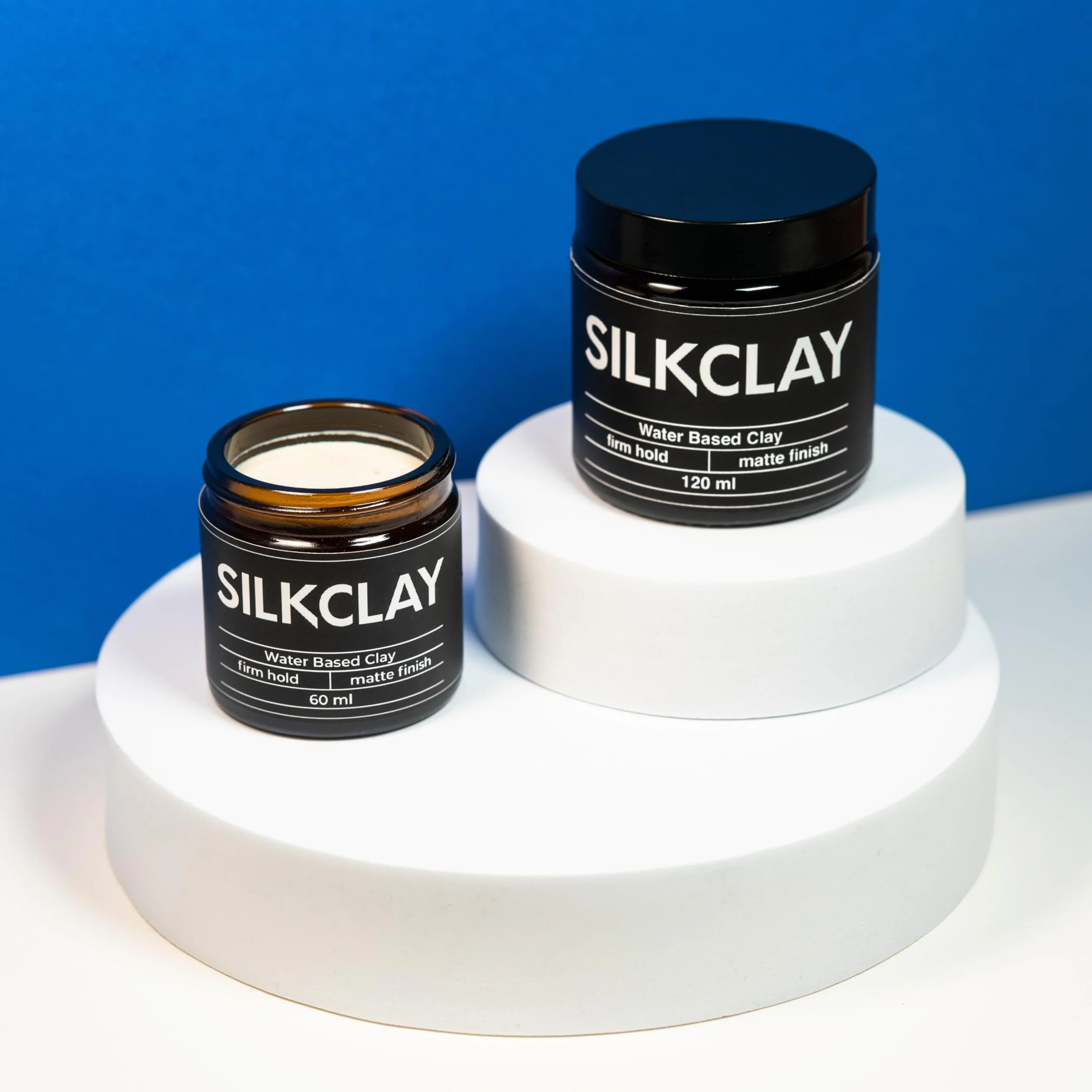 SILKCLAY Water Based Clay glinka modelująca do włosów 120 ml na bazie wody matowe wykończenie mocne trzymanie pielęgnująca formuła z kaolinem woskiem pszczelim masłem shea do naturalnych fryzur