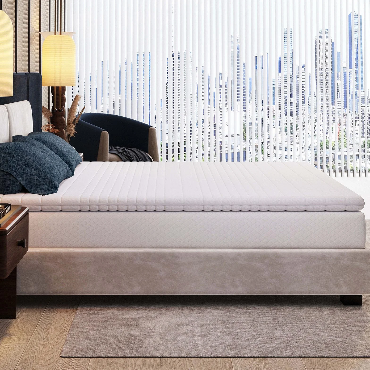 EGO HOME Nakładka na materac Memory Foam 180 x 200 cm 8 cm H2