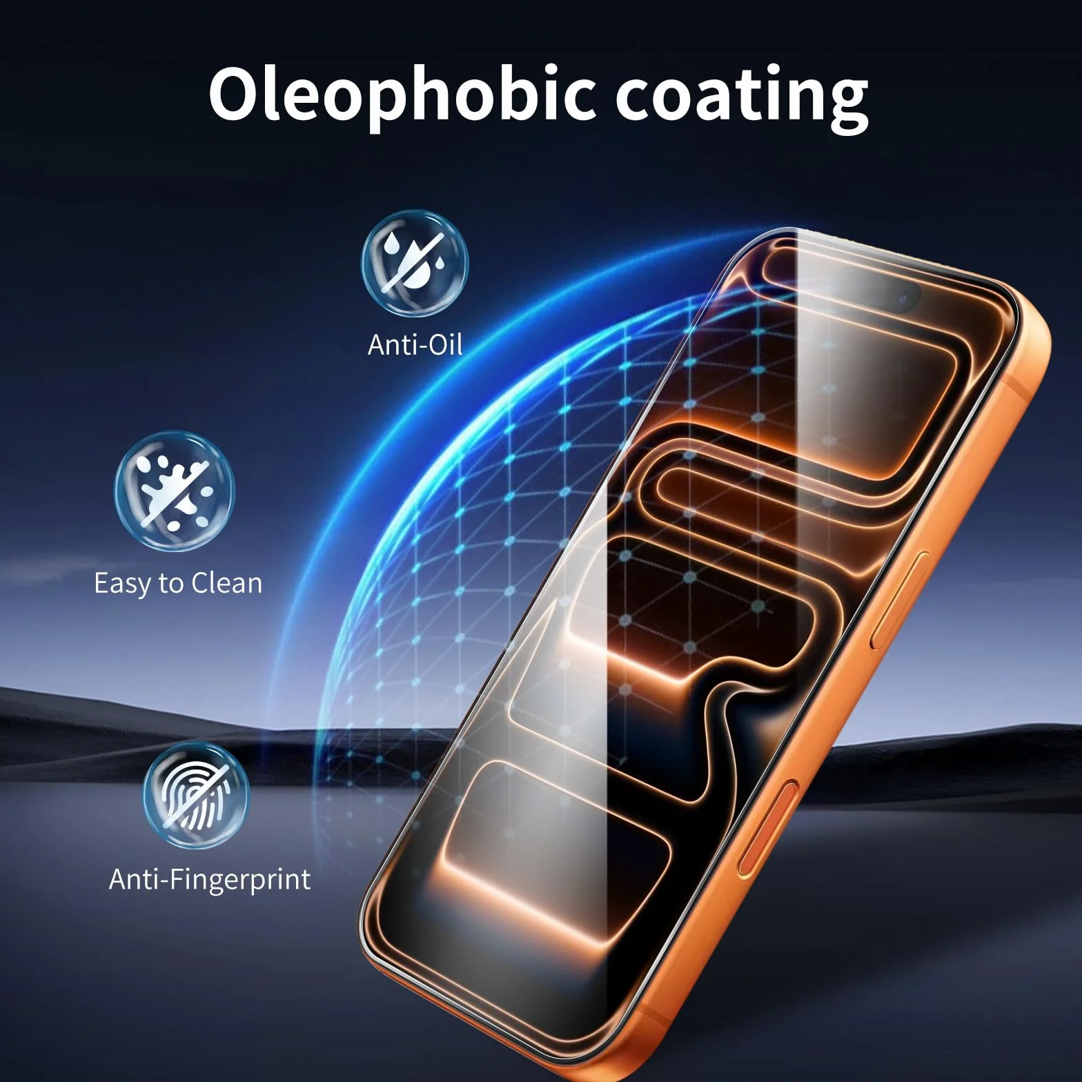 3-pak szkła pancernego do iPhone 17 Pro, bez zarysowań, twardość 9H, bez pęcherzyków powietrza, przezroczyste HD