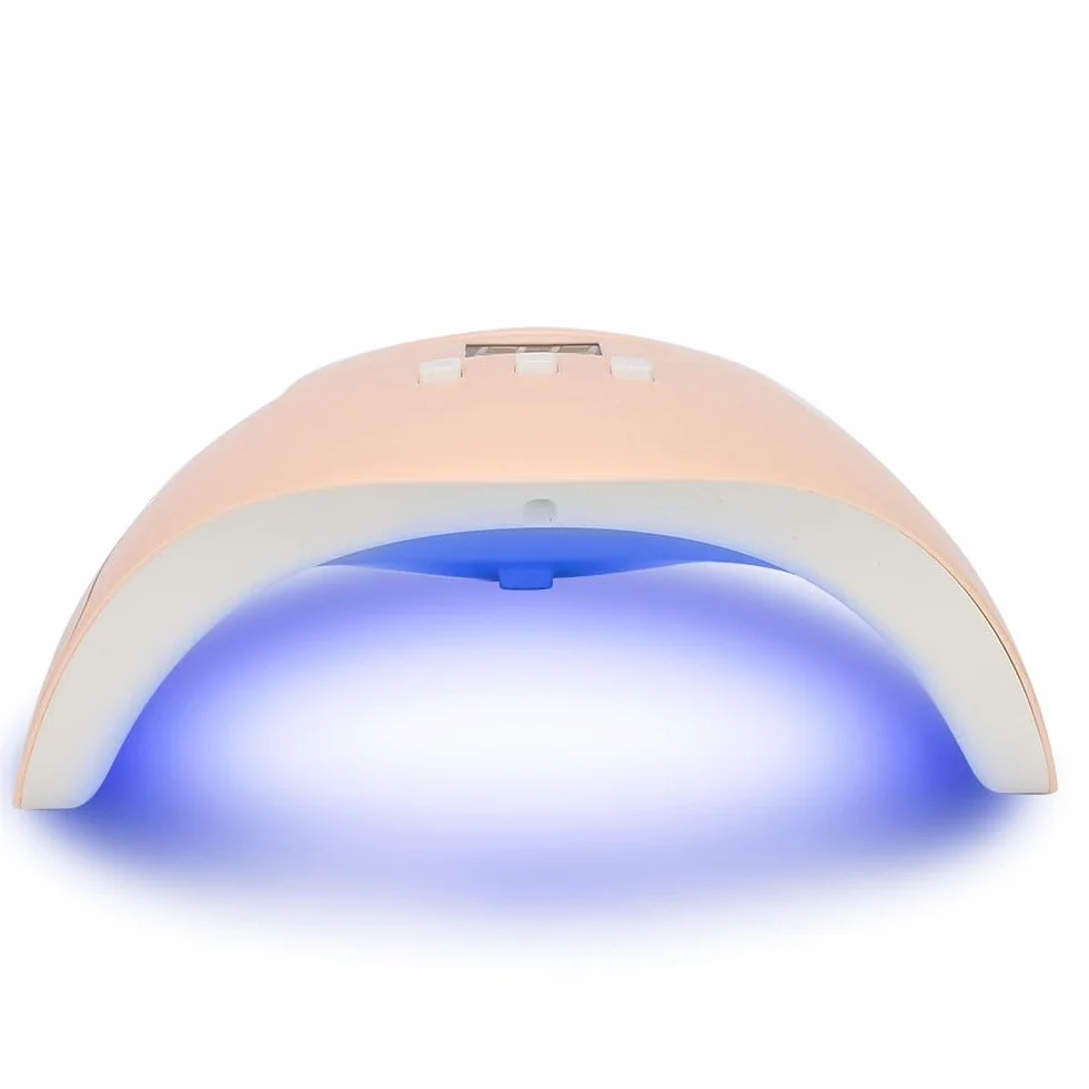 UV LED lamp for nails, nail dryer 54 W yellow nail polish hardening UV LED professional manicure tool with timer 30/60/90 s