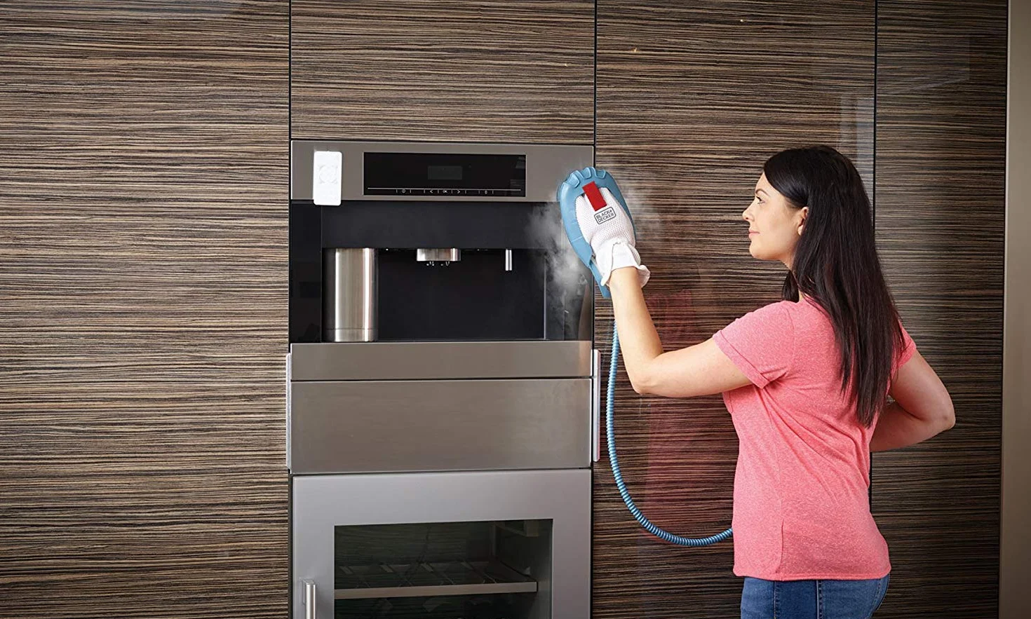 BLACK+DECKER, Mop parowy o mocy 1300 W, 9w1 z rękawicą parową, FSMH1351SM