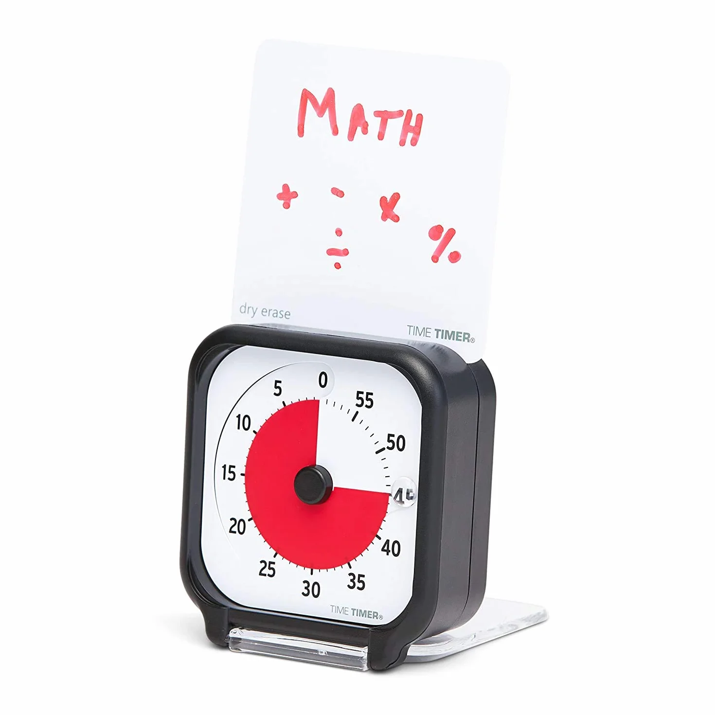 Time Timer TT03B-W Minutnik, Czarny/Biały, 9,7 x 8 x 4,3 cm