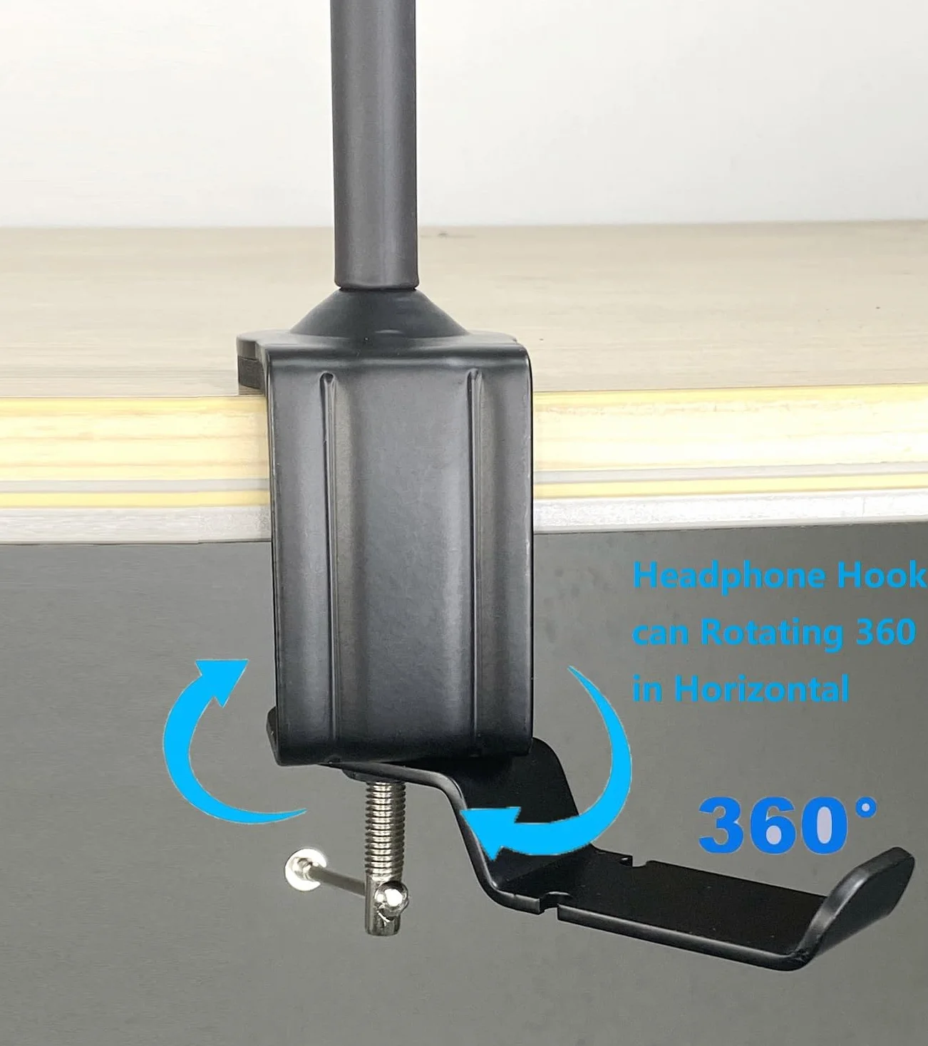 Facecam Webcam Ring Light Stand, składane ramię 61 cm i lampa do selfie 26 cm z haczykiem na słuchawki kompatybilny z kamerami internetowymi Elgato Facecam, Facecam pro