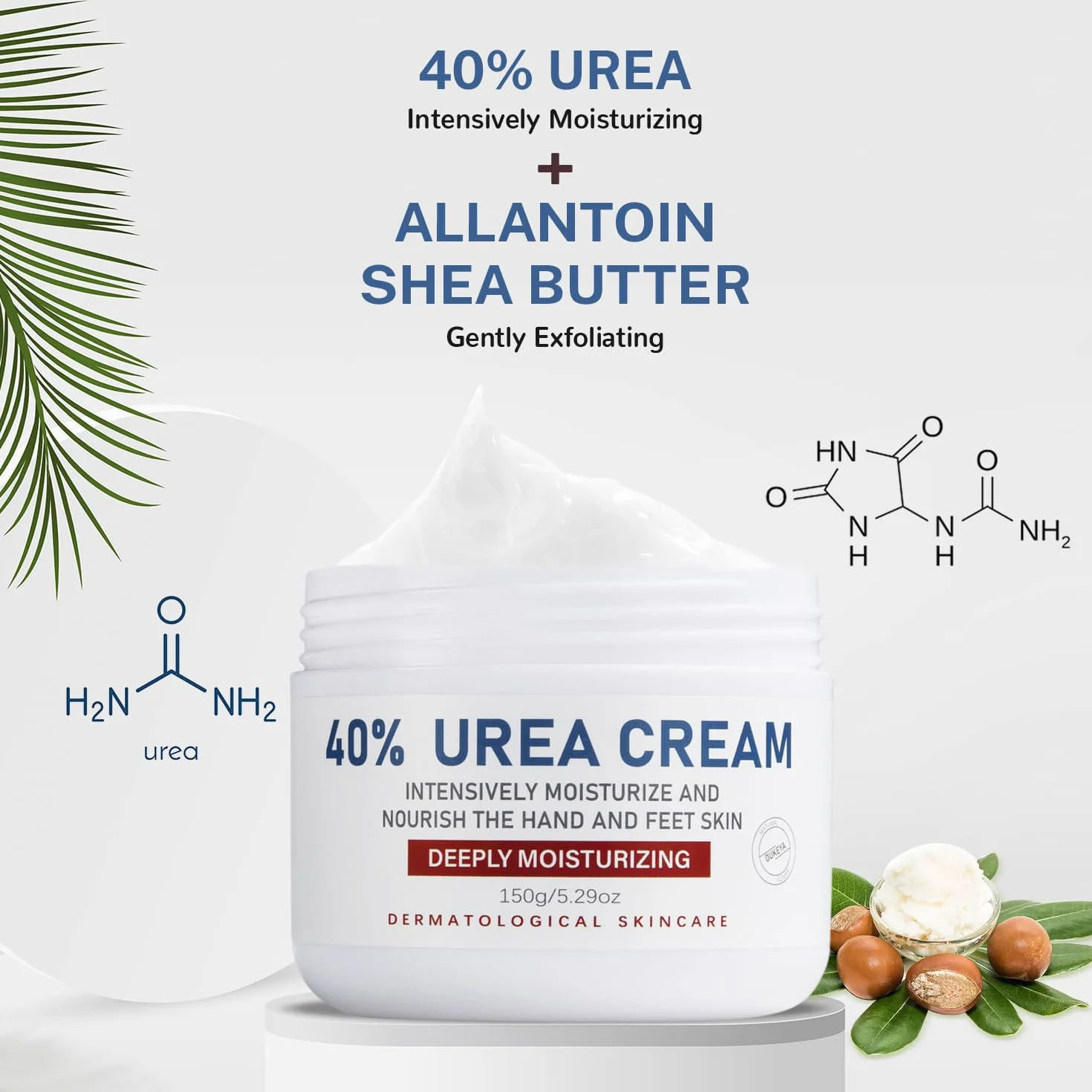 Krem Mocznikowy 40%, do Stóp i Rąk na Suche Pęknięcia, Lotion z 40% Moczniku, Maksymalna Siła, 150 g (1 Paczka)