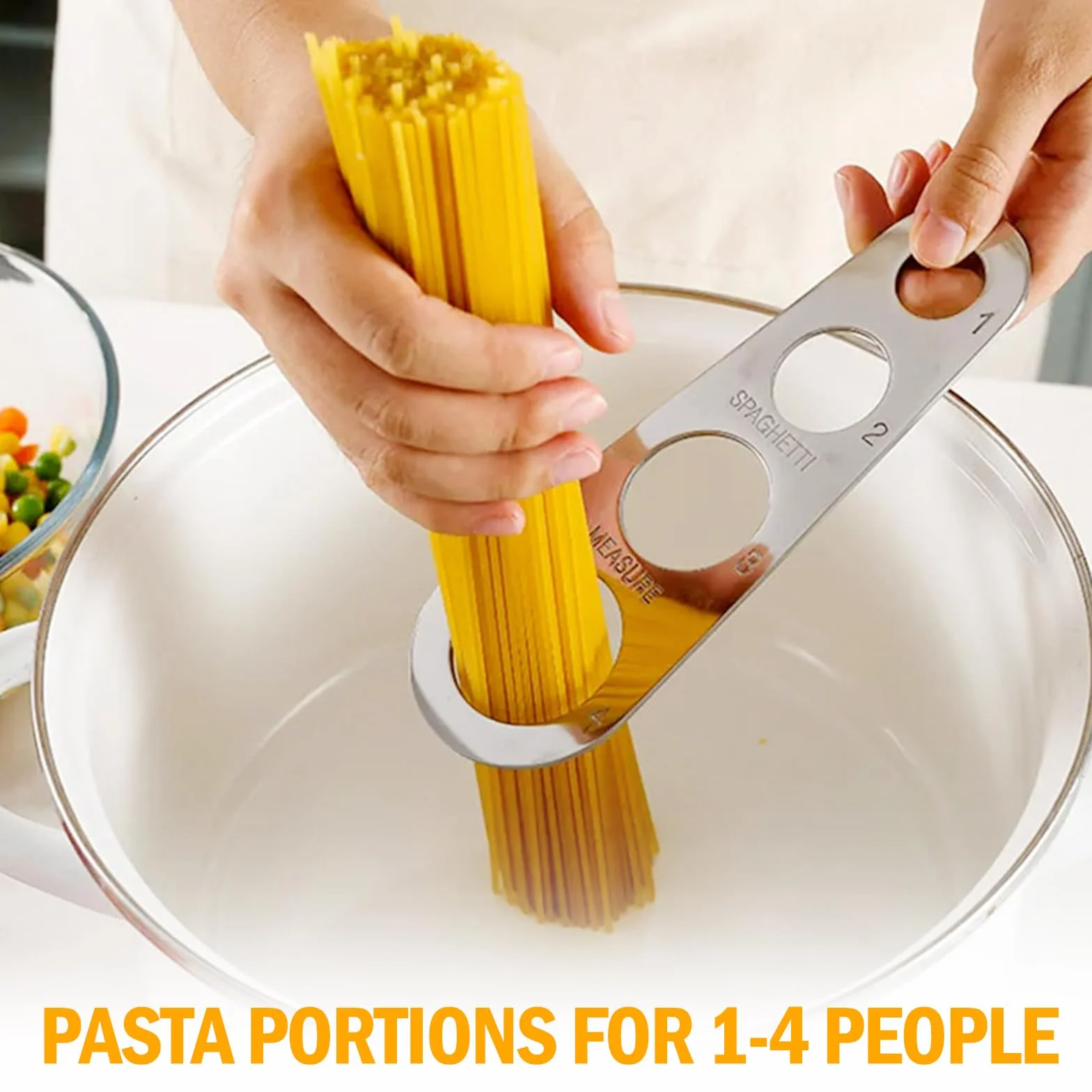 Zestaw 3 łyżek do spaghetti zawiera szczypce do makaronu, chochlę do makaronu i porcjowanie spaghetti, szczypce do spaghetti z zębami, szczypce ze stali nierdzewnej, odpowiednie do pieczenia i