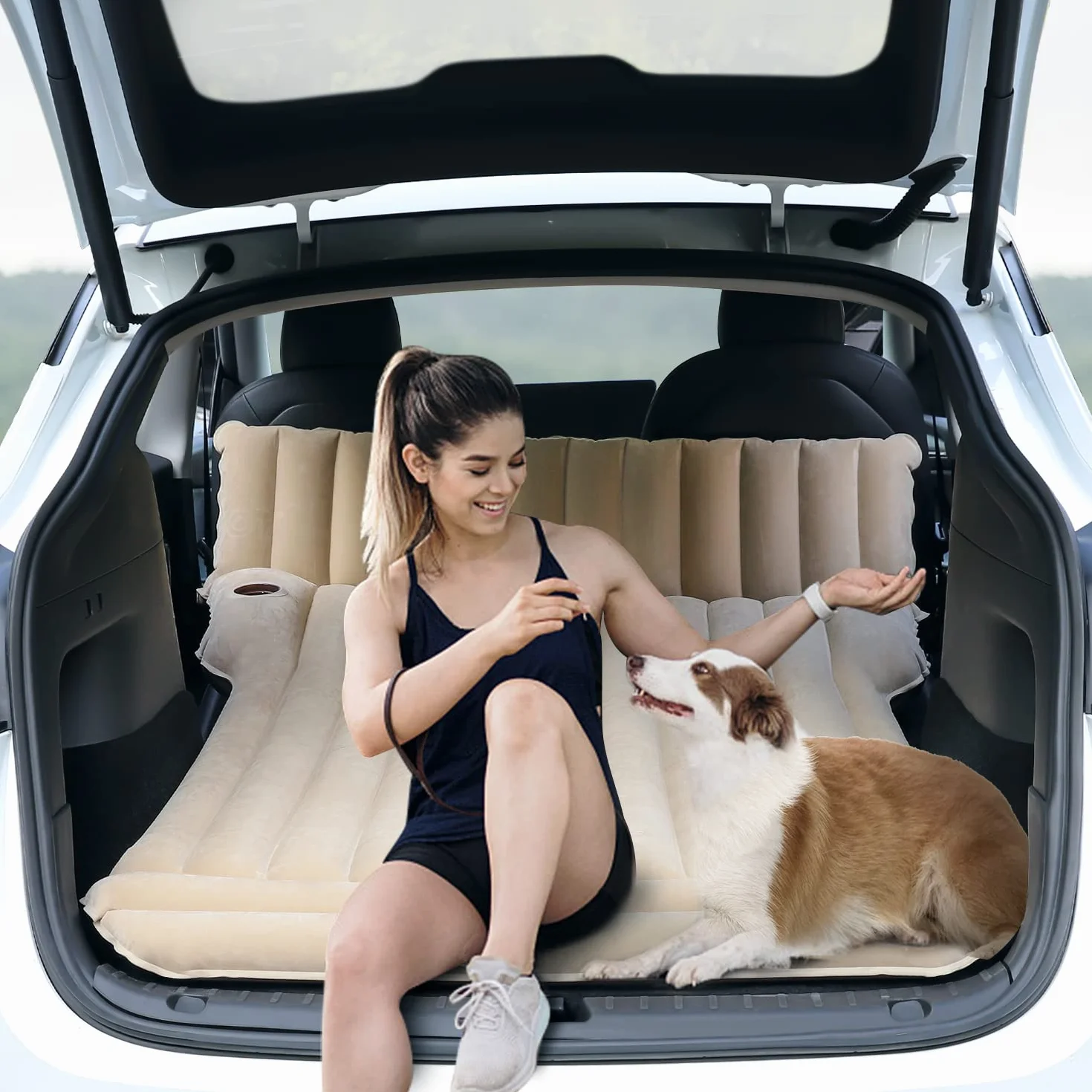 Nadmuchiwany materac samochodowy z pompką powietrza do Model 3, Model S, SUV