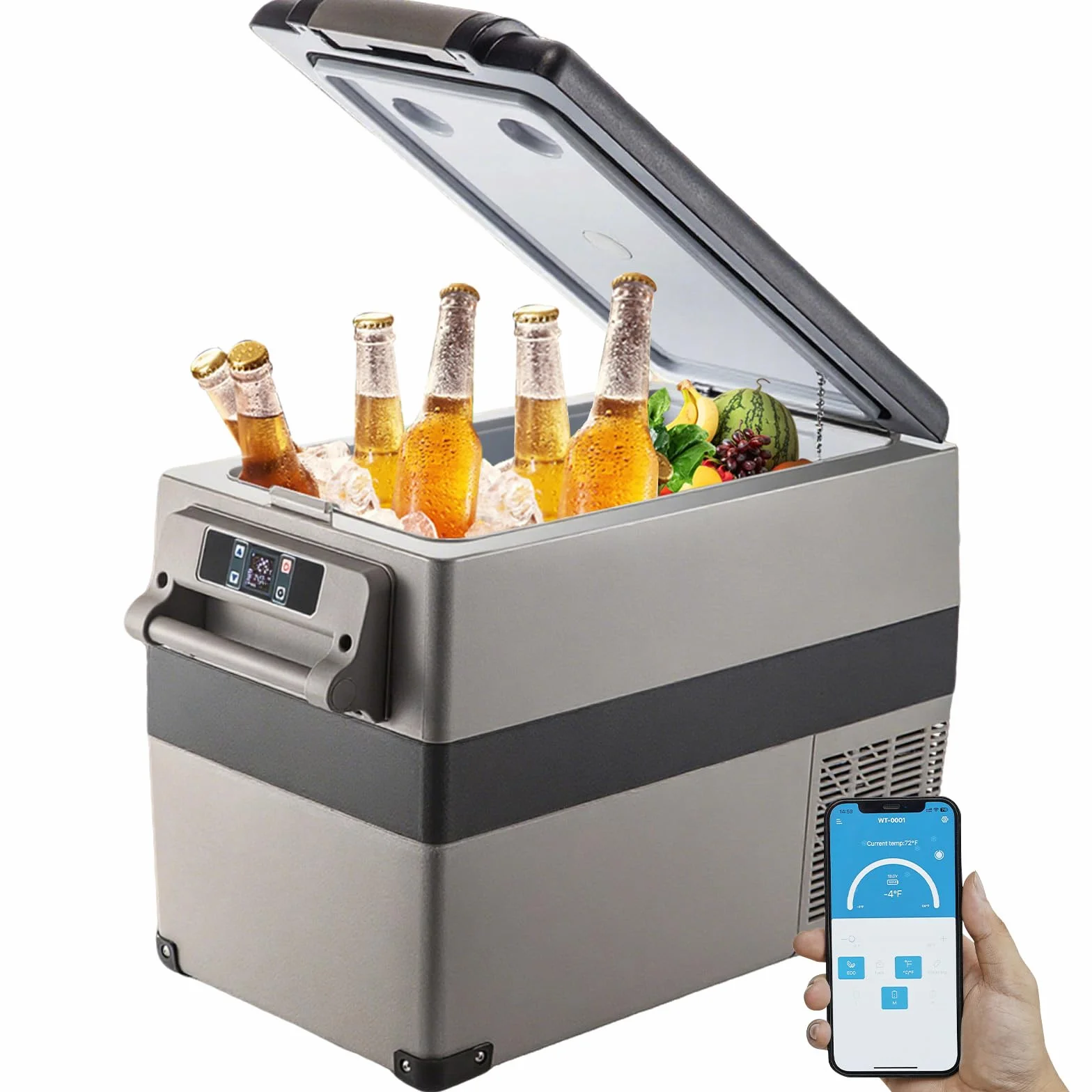 VEVOR Przenośna lodówka kompresyjna 45 l 693 x 345 x 456 mm 60 W