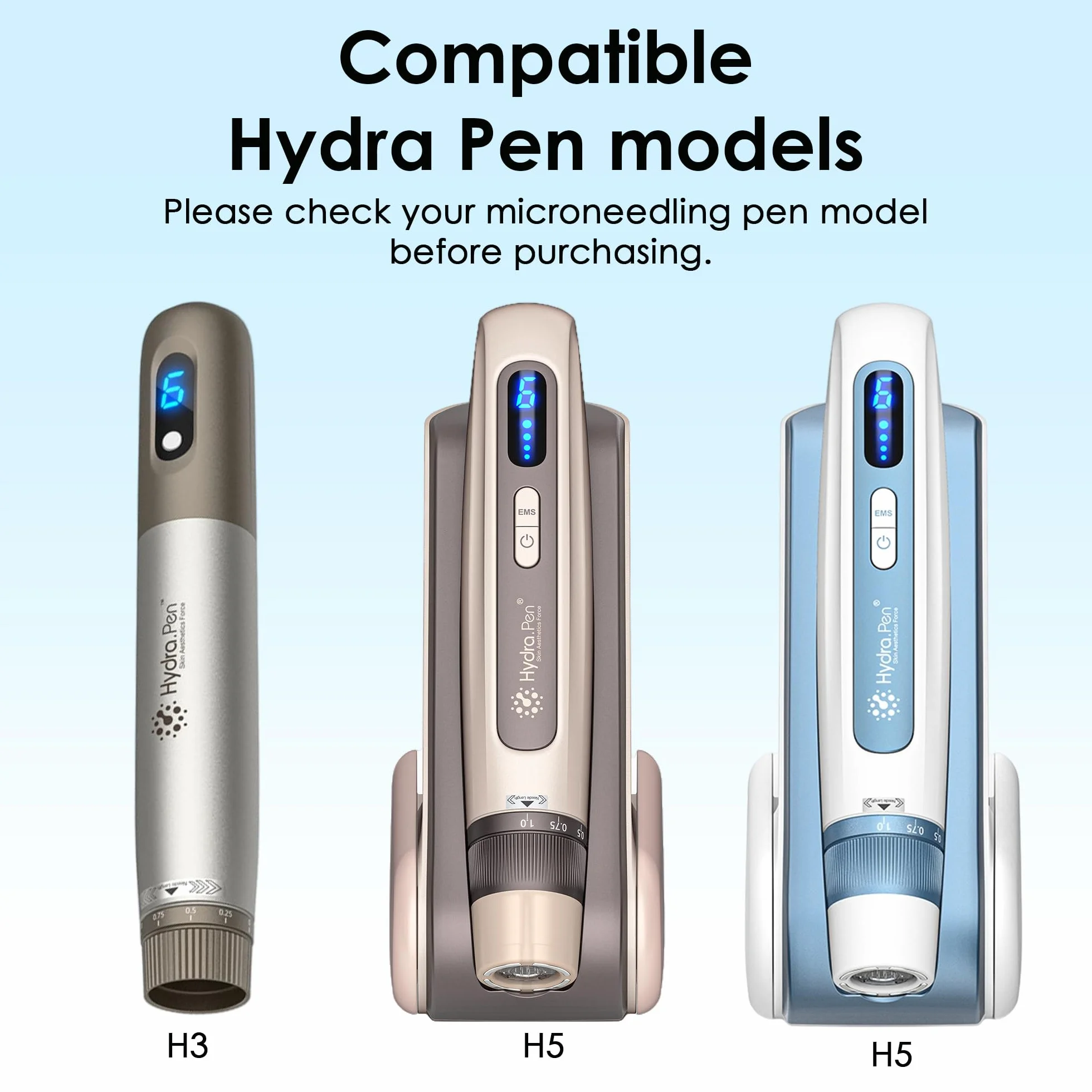 Nano-HS Nano-HS wymienne igły do pisaków mikroigłowych do aplikatora serum Hydra Pen H3 H5, autentyczne jednorazowe igły zastępcze, akcesoria do pielęgnacji skóry (Nano-HS, 15 szt.)