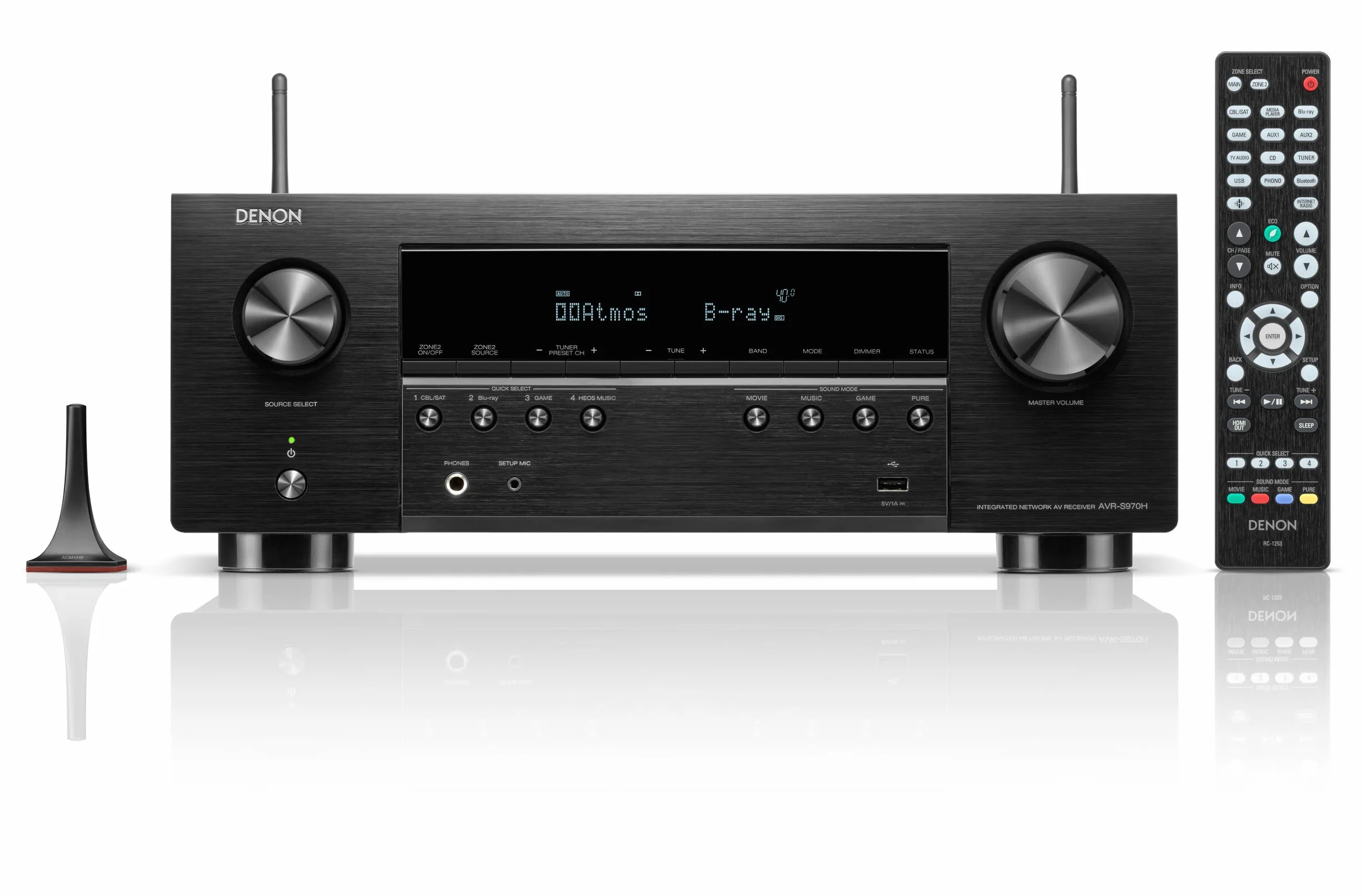 Denon AVR-S970H Odbiormk Av, Czarny, 2 Kanały