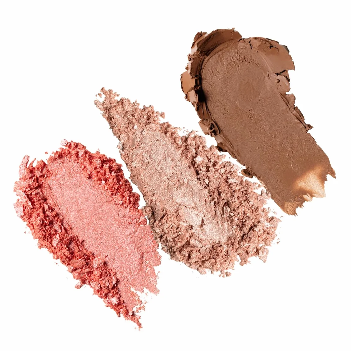 EVERYBODY LONDON Trio Face Glow Me Peach Paleta do konturowania twarzy 3w1 z różem i rozświetlaczem