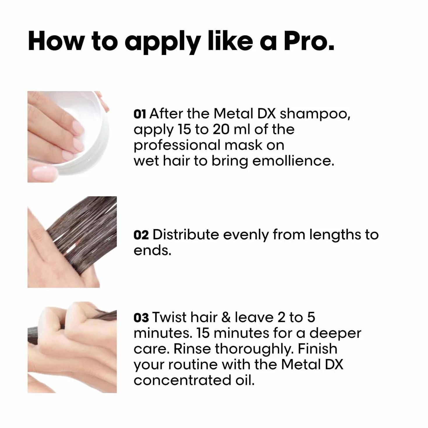 L'Oréal Professionnel Maska do włosów farbowanych i zniszczonych, długo utrzymujące się kolory i połysk, seria Expert, maska Metal DX, 250 ml