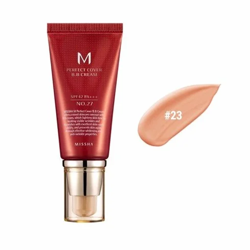 Missha - M perfect covering bb cream spf42 pa+++ nr 23 naturalny beżowy