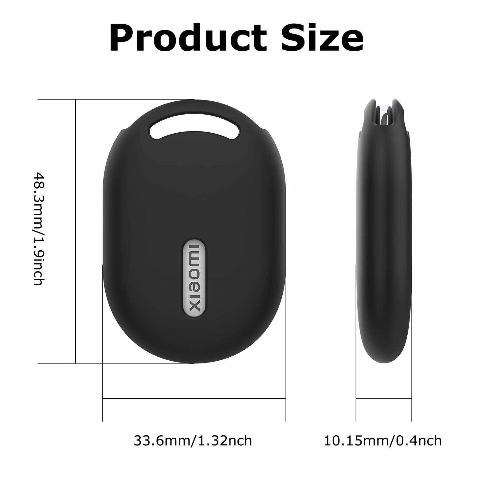 Etui ochronne do xiaomi tag, klucz - odporny na upadek i zarysowania, etui tracker GPS Android Tracker do kluczy, bagażu, portfeli, dzieci (czarny i ciemnoniebieski)