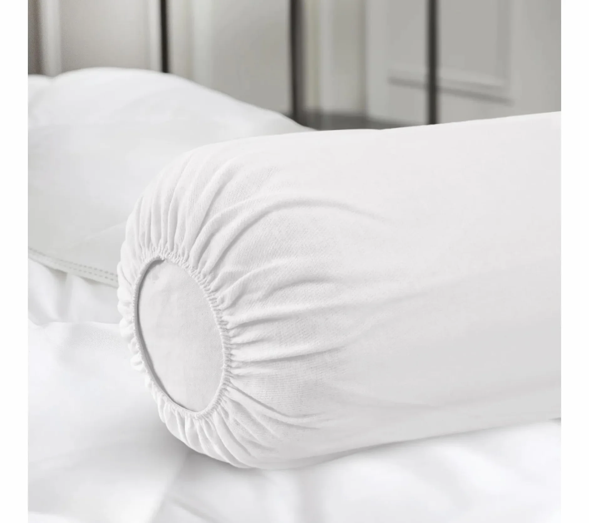 Oeko-Tex ochraniacz na wałek 145cm x 45cm - Pokrowiec na poduszkę 140 cm 100% bawełna