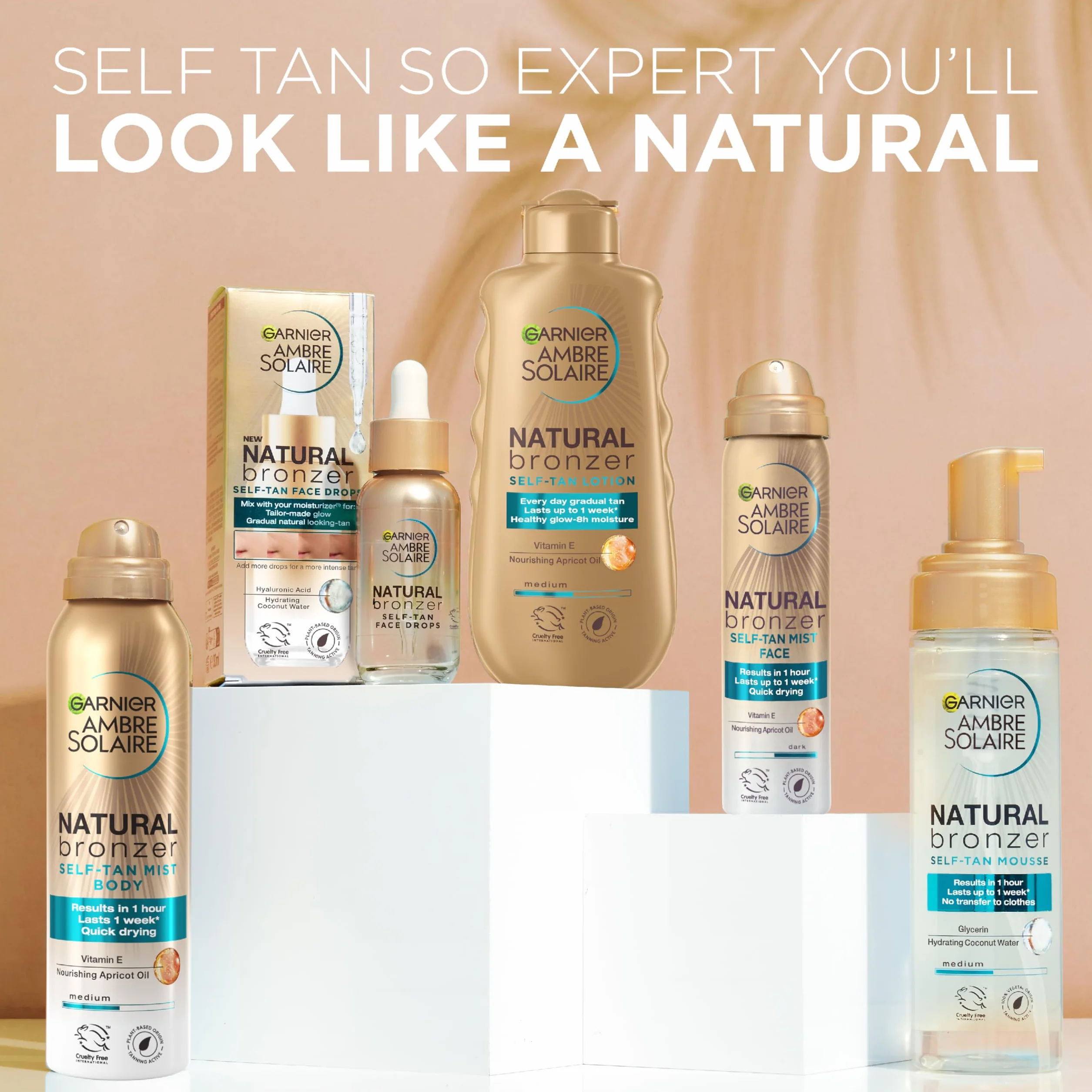 Garnier Ambre Solaire Natural Bronzer Mus samoopalający do ciała, 200 ml