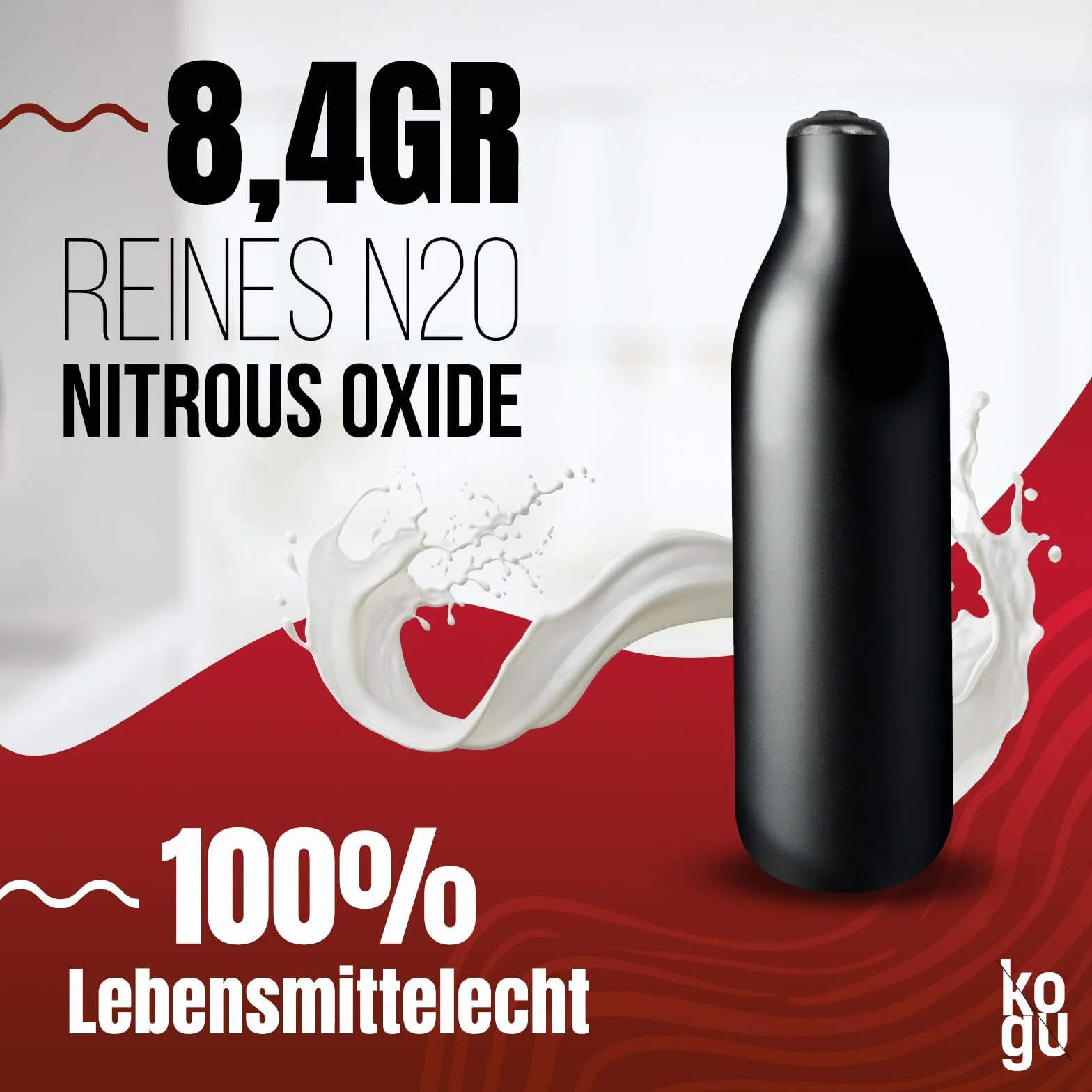 10 sztuk kapsułek do śmietany N2O do przygotowywania śmietany, wysokiej jakości, czarne kapsułki premium 8 g, certyfikat HACCP i w 100% nadają się do recyklingu, wyprodukowano w UE