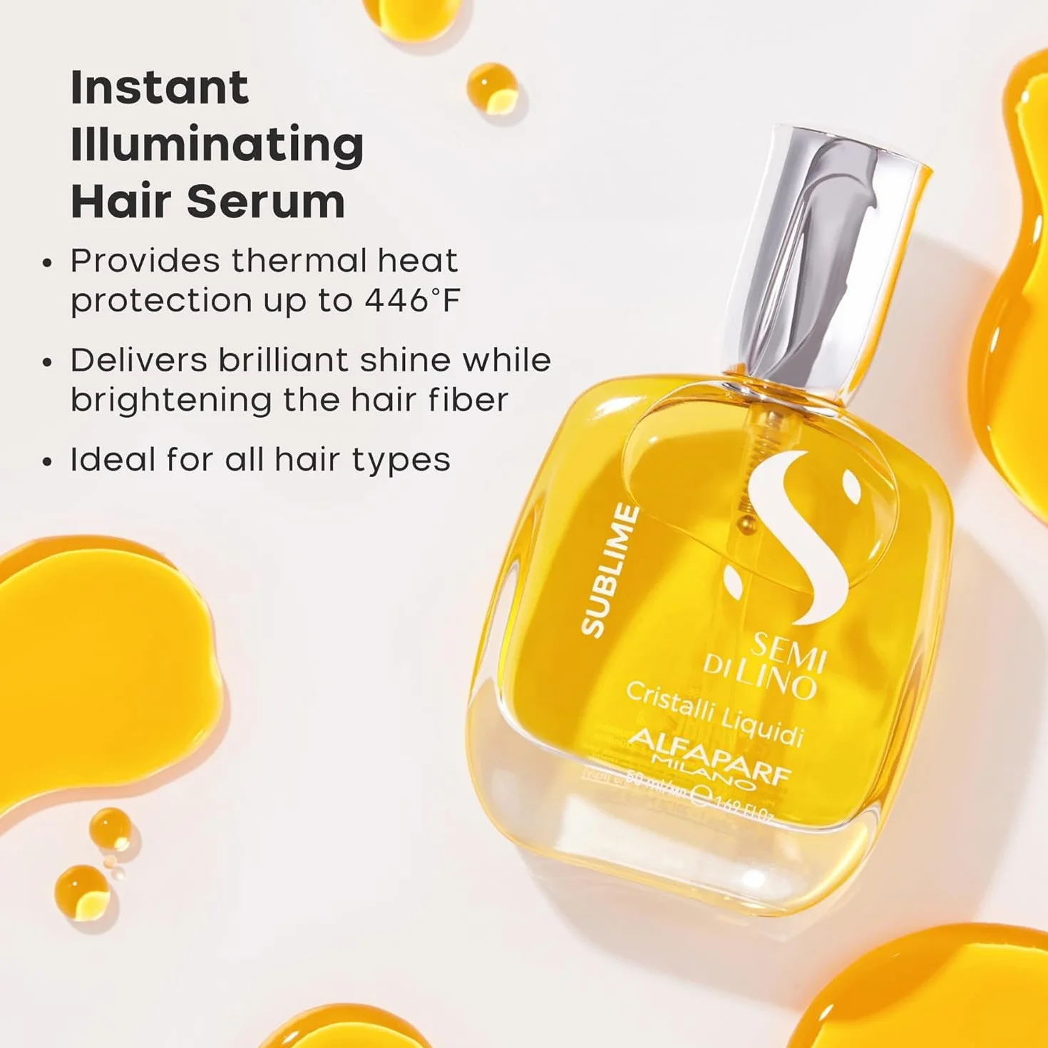 ALFAPARF SEMI DI LINO SUBLIME Cristalli Liquidi Płynne kryształki do włosów 50ml