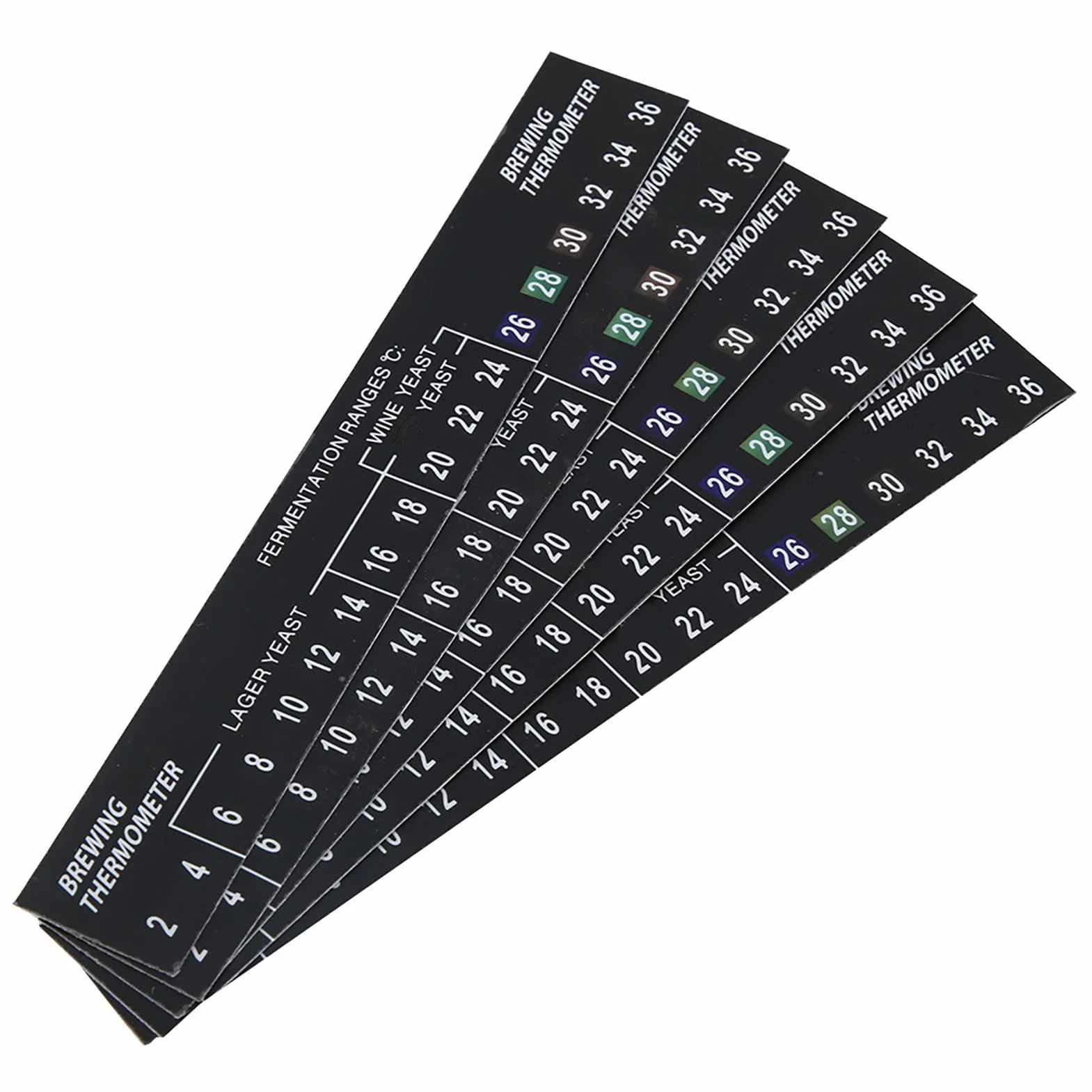 5 Szt. Samoprzylepna Naklejka Na Termometr Warzelniczy LCD Kompatybilna Z Piwem Homebrew