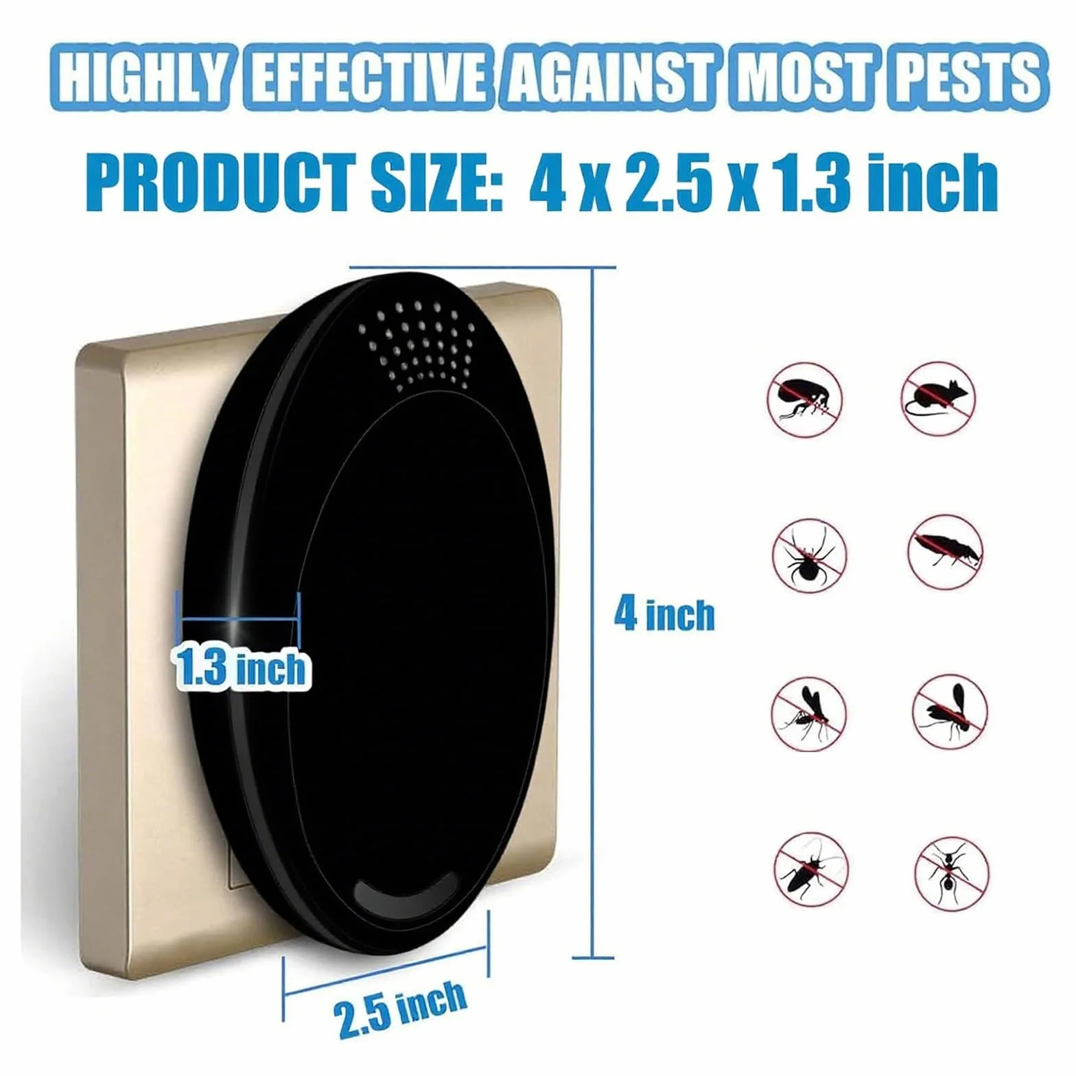 Easy to Use Effective Suitable for Indoor 1 Pack Black