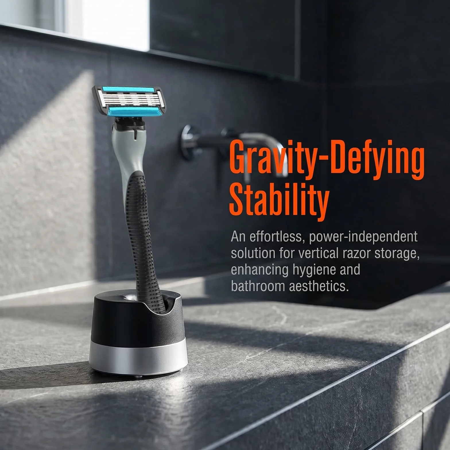 Stojak na golarkę, kompatybilny z maszynkami do golenia Gillette i maszynkami do golenia, wysokiej jakości metalowy uchwyt dla kobiet i mężczyzn, bezpieczny stojak do łazienek