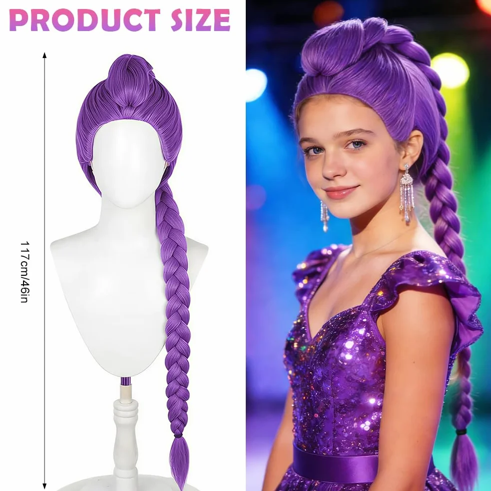 CEWROM Peruka Cosplay Anime, peruki kostiumowe, peruka cosplay, peruki anime dla kobiet i mężczyzn, warkocz, odporne na wysokie temperatury, syntetyczne włosy, na karnawał, imprezę, bal maskowy