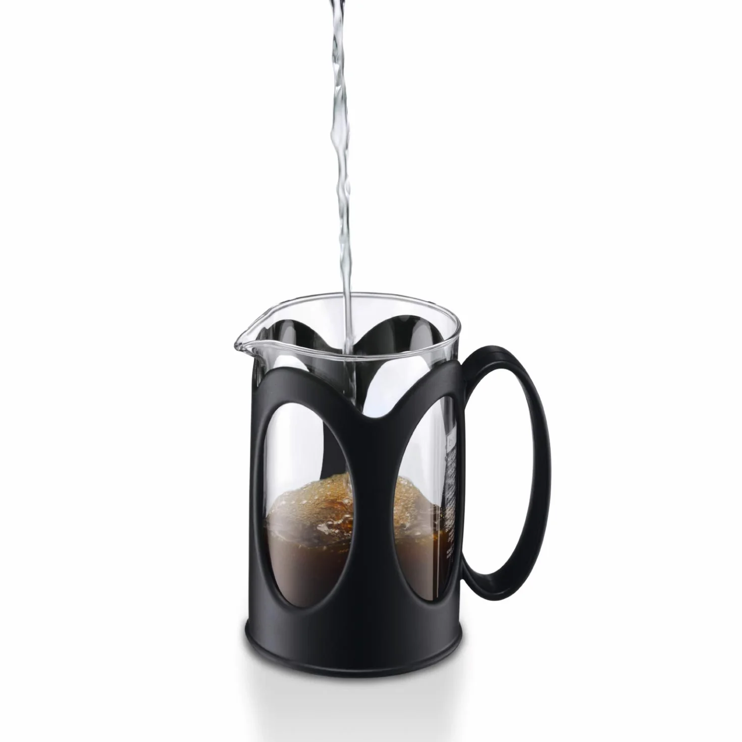 Bodum Kenya French Press ekspres do kawy, szkło borokrzemowe 0,5 l, czarny