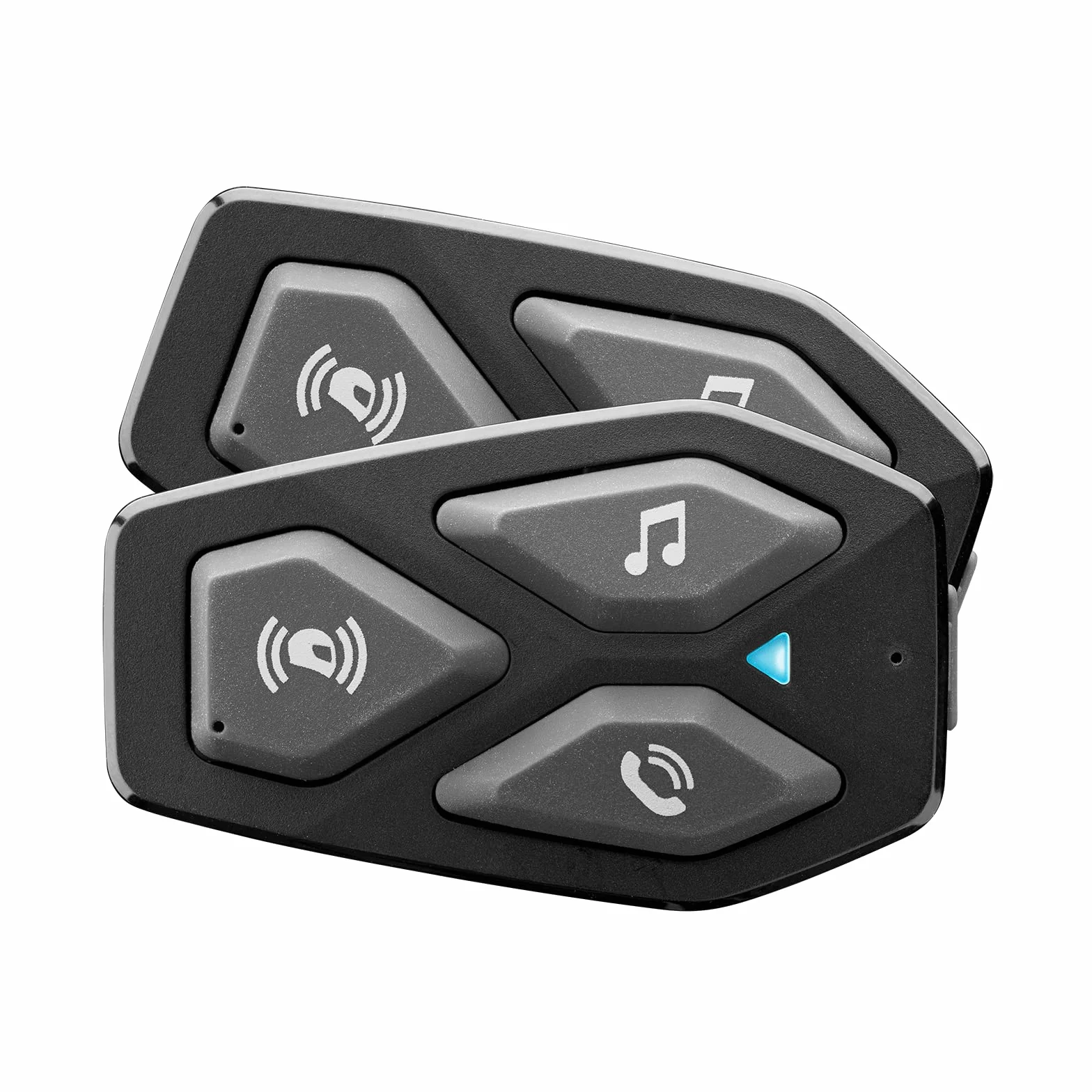 INTERPHONE U-COM3 | Podwójne | Bluetooth 5.1 Motocykl motocyklowy motocykl motocyklowy, 32 mm słuchawki, motocykl I Używam motocykli, odległość 500 m, 10 godzin autonomii, muzyka, GPS, IP67 Waterproof