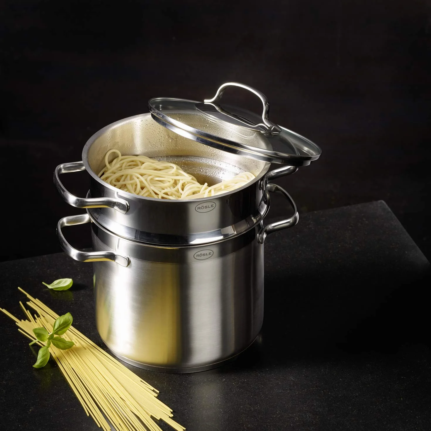 Rosle łyżka spaghetti ze stali nierdzewnej 29,5 cm