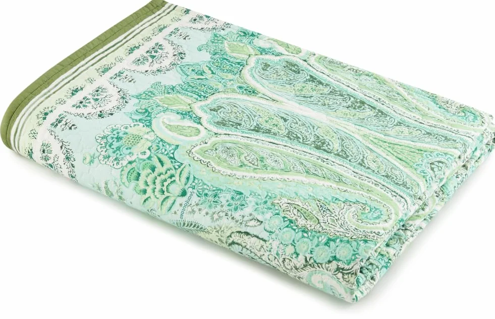 Bassetti MERGELLINA narzuta ze 100% bawełny w kolorze zielonym V1, wymiary: 180 x 255 cm – 9328466