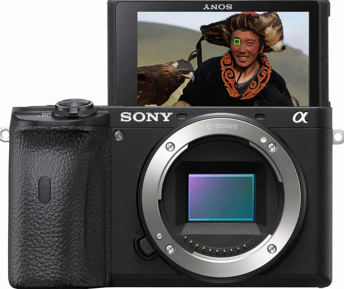 Sony Alpha 6600 | Aparat bezlusterkowy APS-C (szybki system AF 0,02 s, 5-osiowa optyczna stabilizacja obrazu w korpusie, 4K HLG, uchylny ekran dla wideoblogerów)