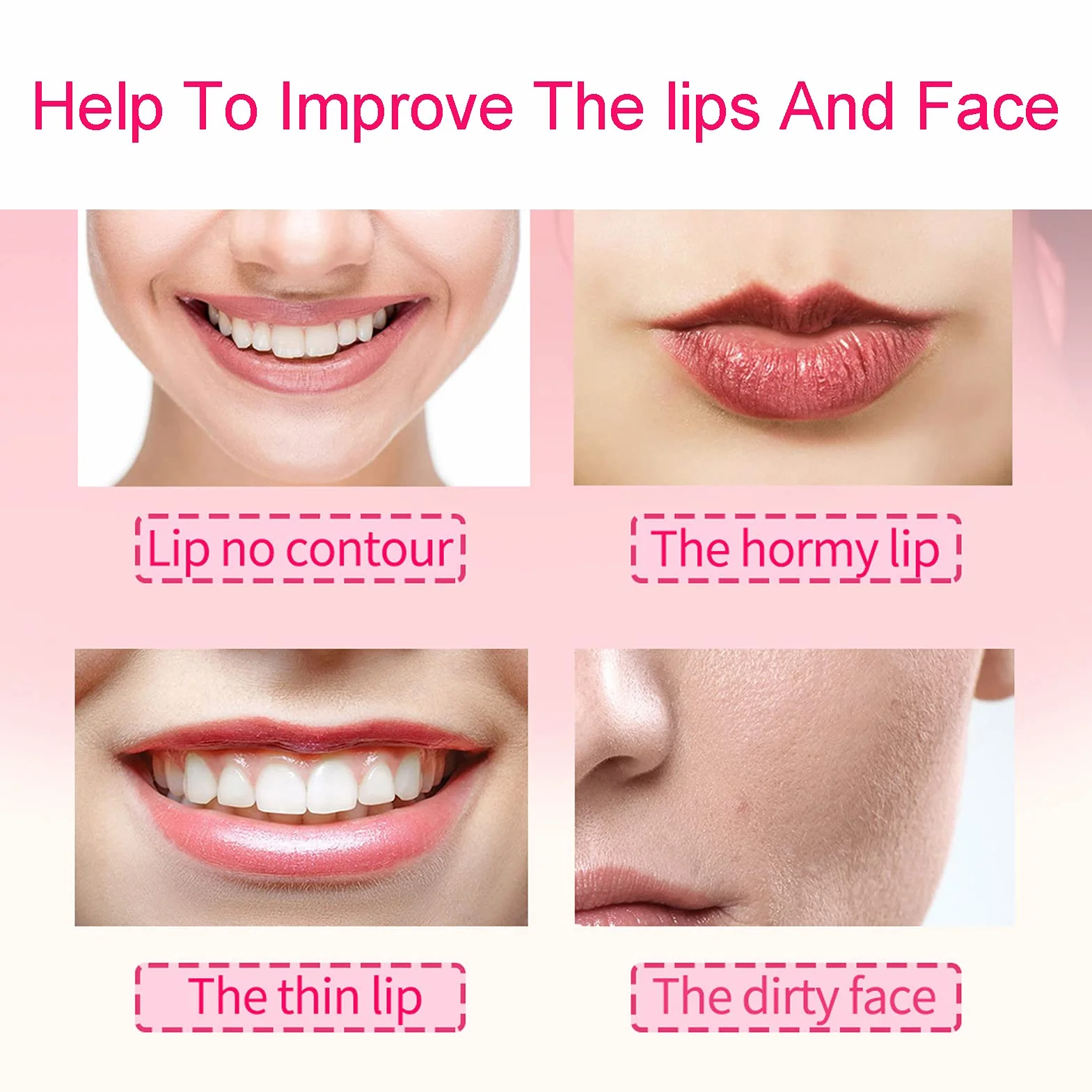 Miękki Silikonowy Pout Lips Enhancer Plumper Tool, Lip Plumper Device Lip Filler Beauty Pump, Pout Mouth Tool, Miękka Szczoteczka do Ust Lip Pump For Sexy Lip Mouth(różowy)